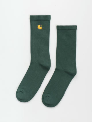 Carhartt WIP Chase Socks (discovery green/gold)