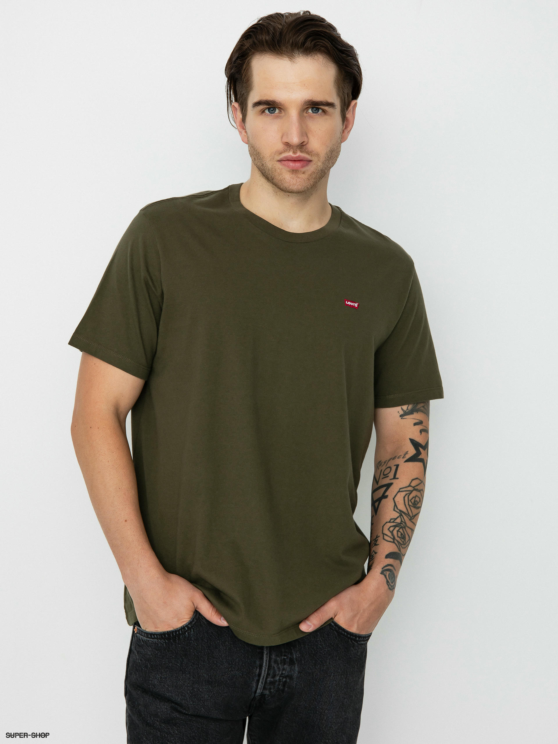 Olive sales green levi's