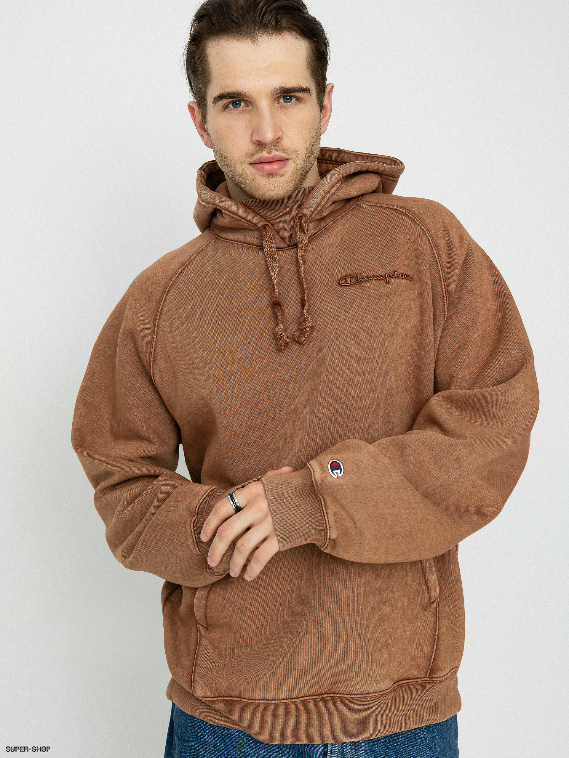 Champion hoodie outlet tan color