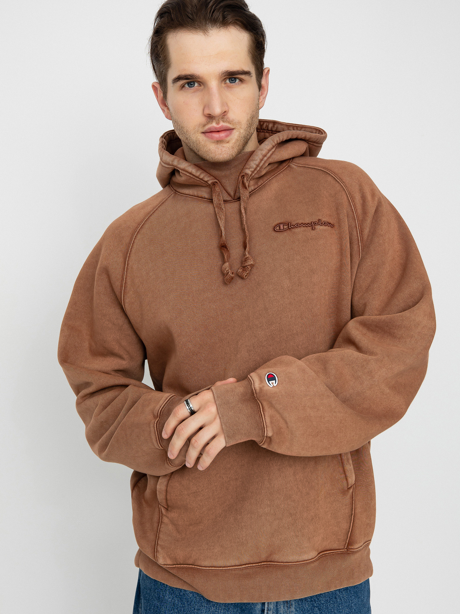 Champion Hooded Sweatshirt 219072 HD Hoodie (brnt)