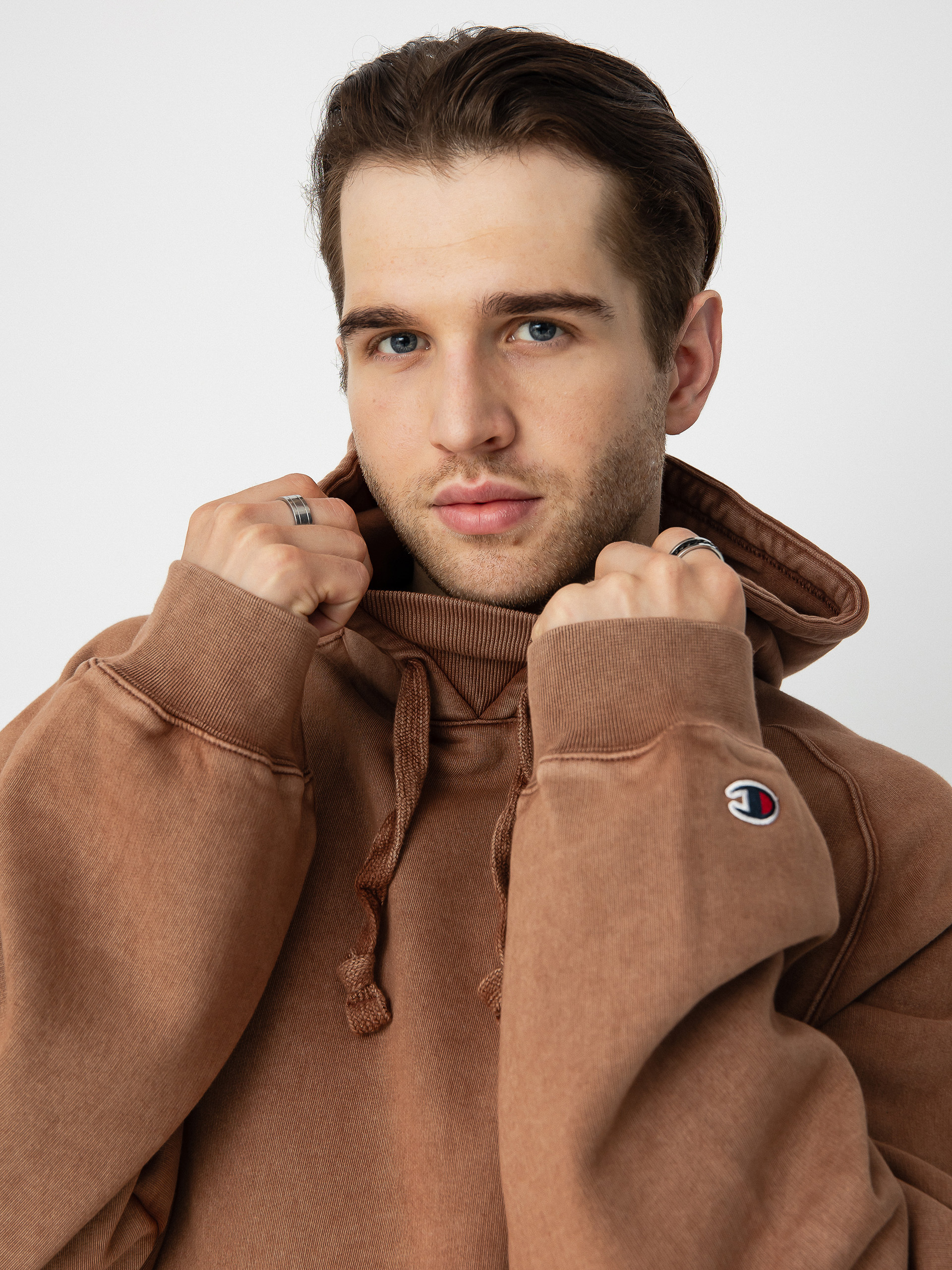 Champion Hooded Sweatshirt 219072 HD Hoodie (brnt)