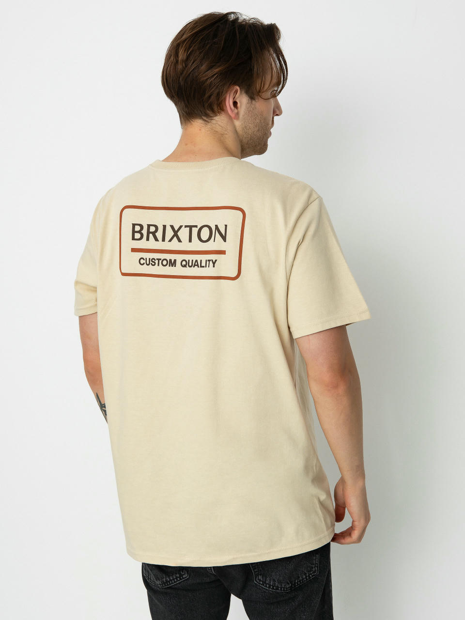 Brixton Palmer Proper T-shirt (cream/paradise orange/dark ear)