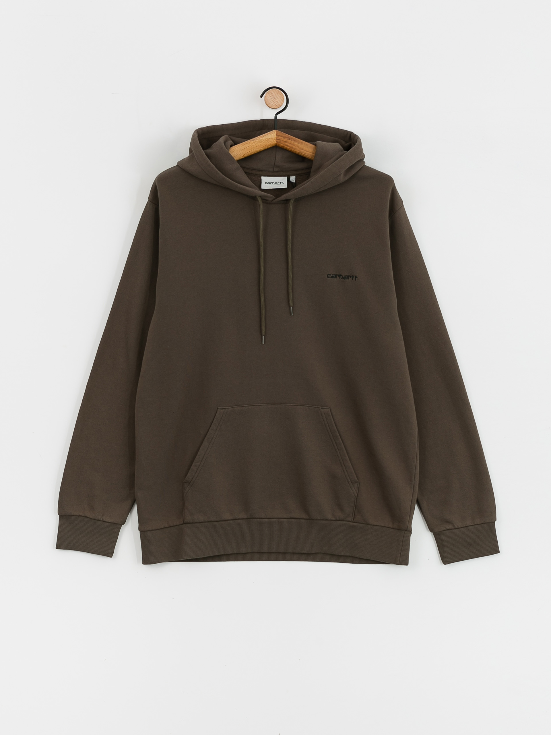 Carhartt WIP Script Embroidery HD Hoodie (cypress/black)