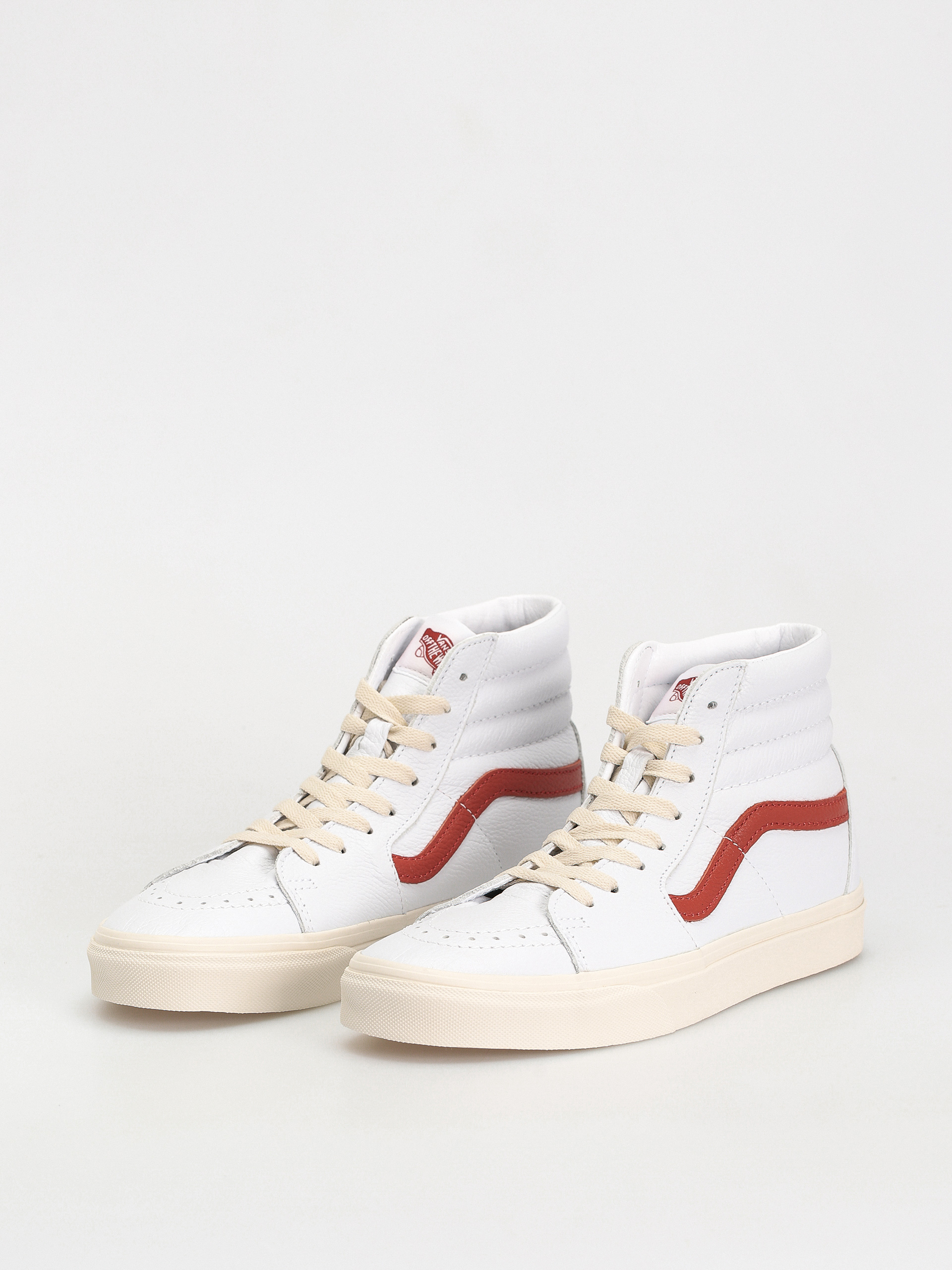 Vans sk8 high on sale red