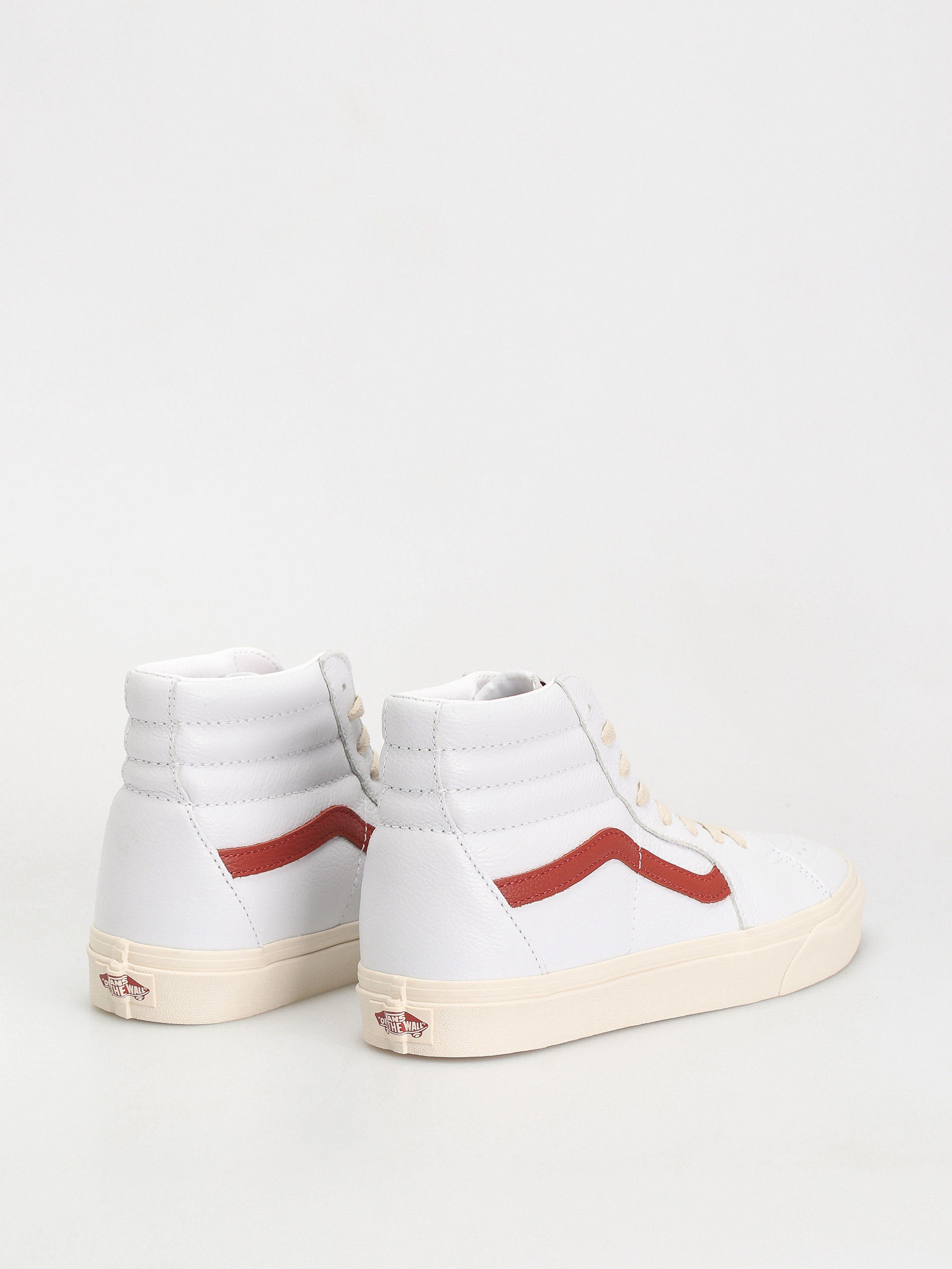 Vans Sk8 Hi Shoes - white (vintage pop red)