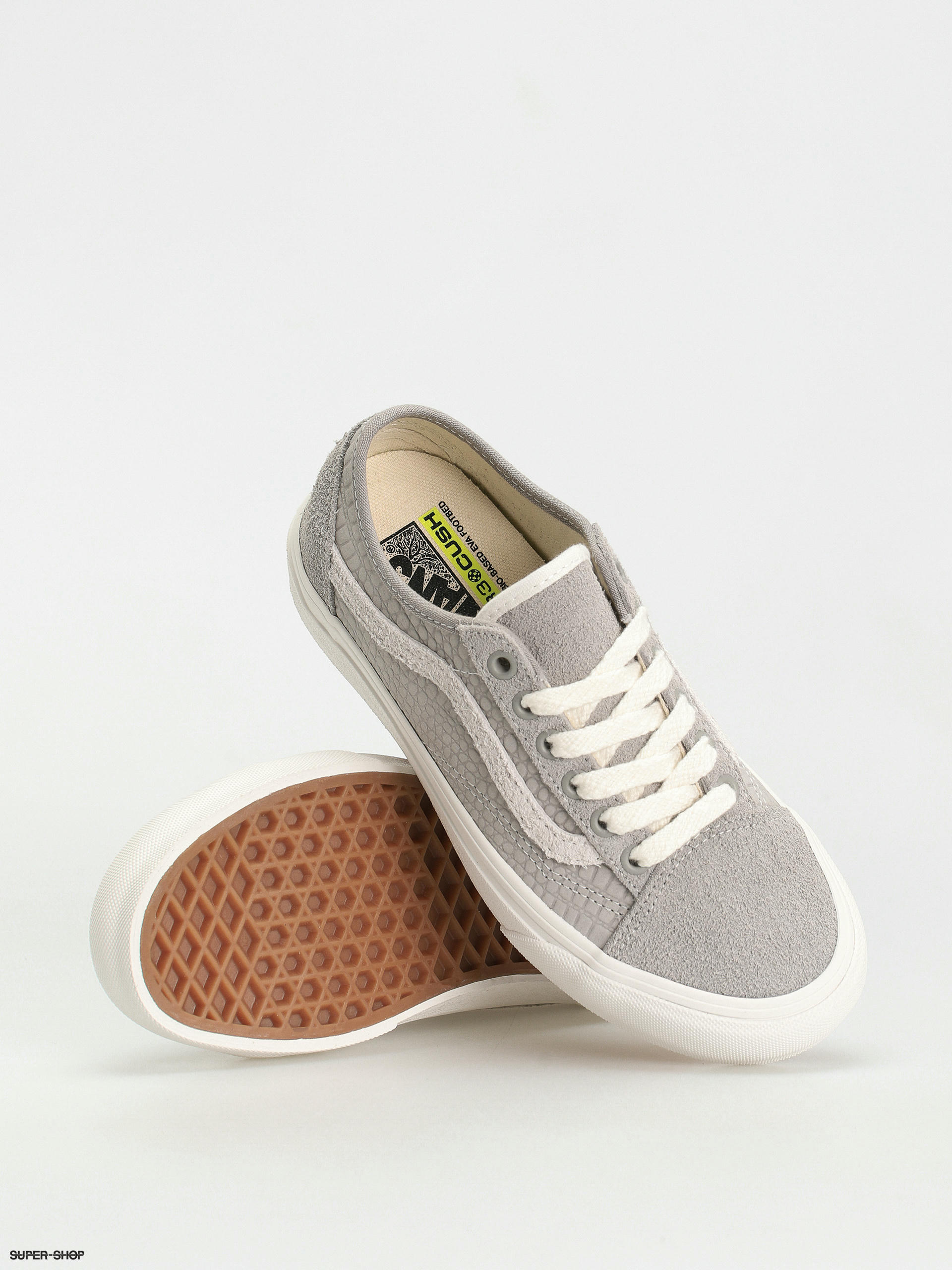 Gray and mint store vans