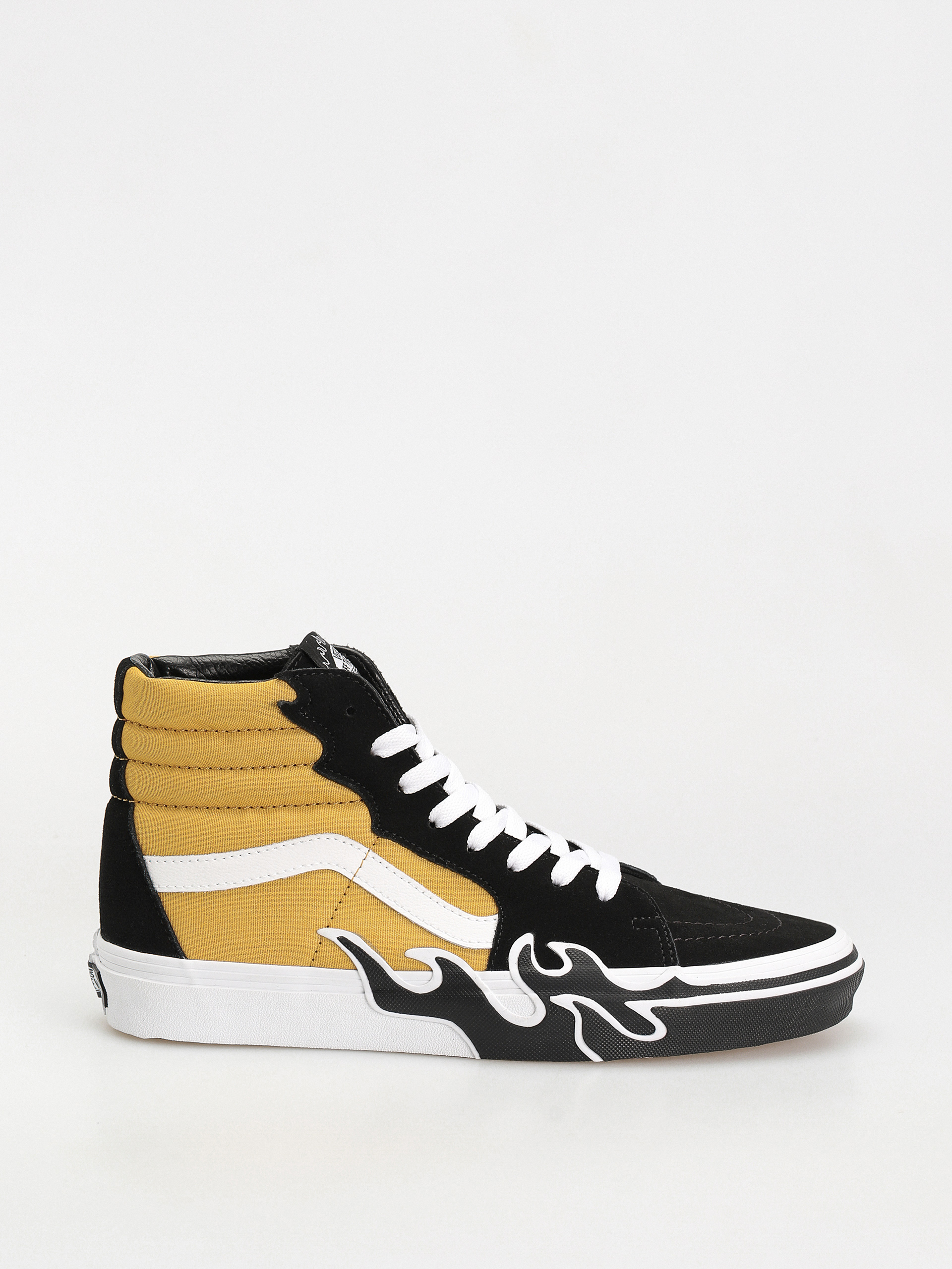 Vans Sk8 Hi Flame Schuhe (black/yellow)