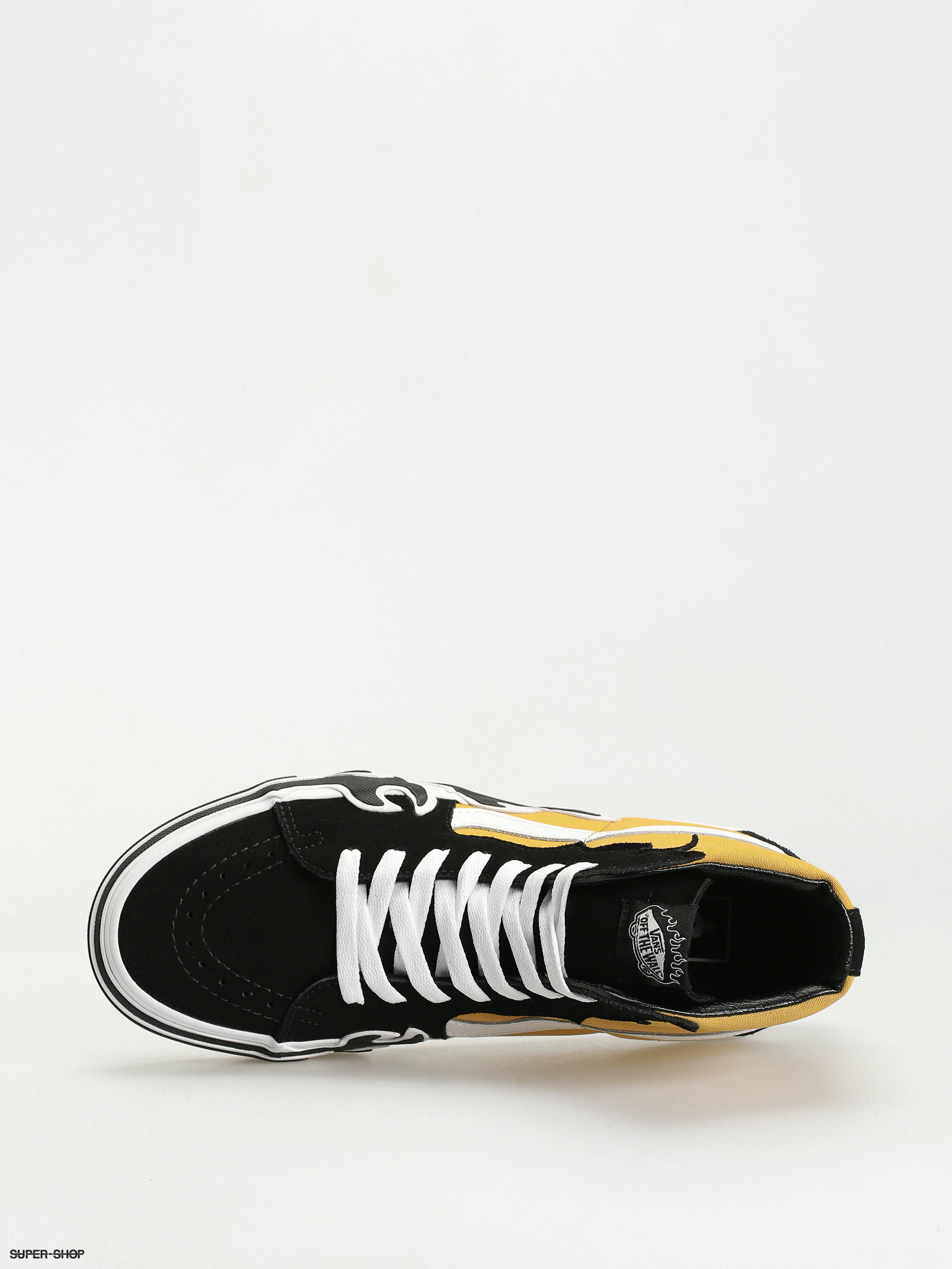 Black and yellow vans cheap shoes