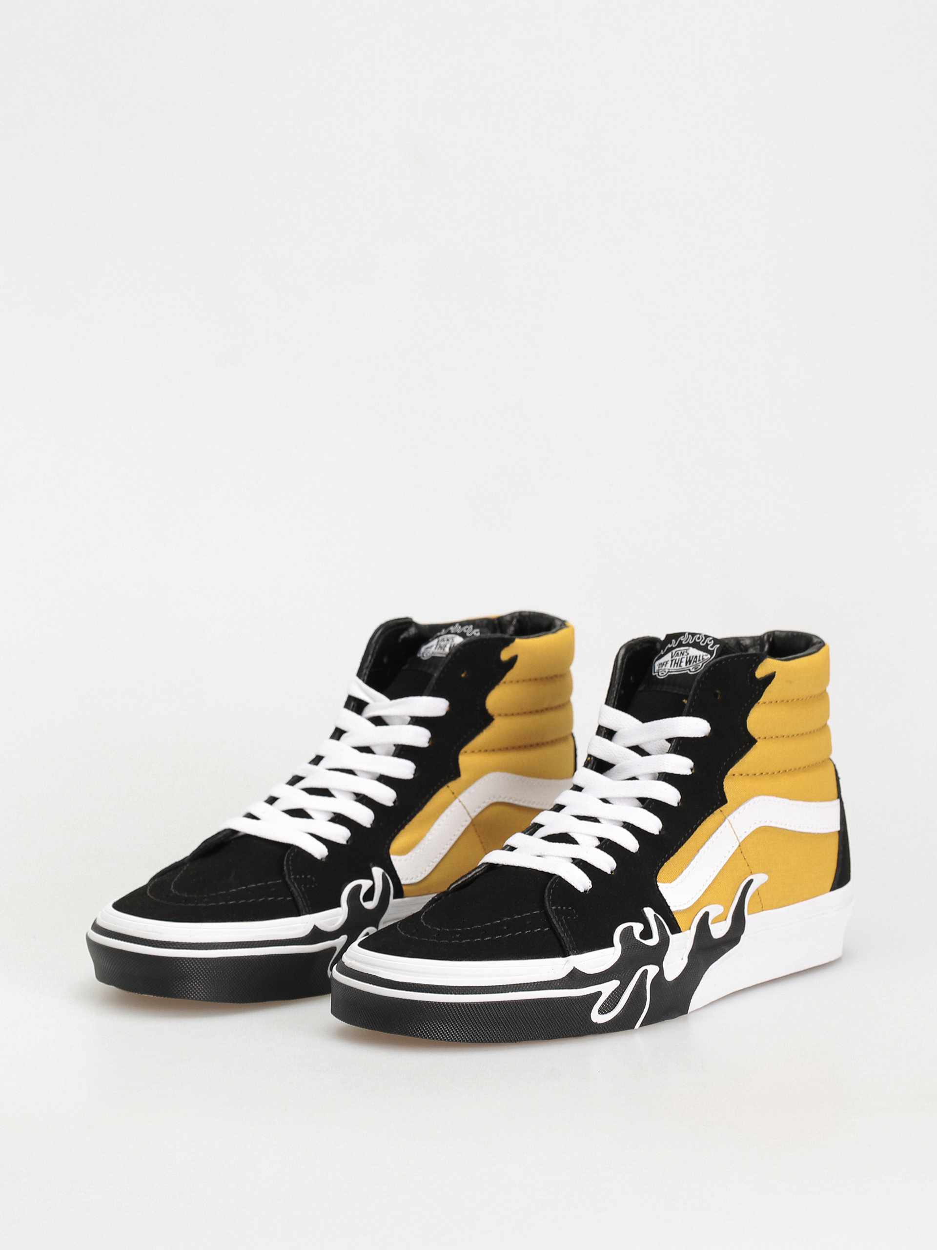 Vans Sk8 Hi Flame Schuhe (black/yellow)