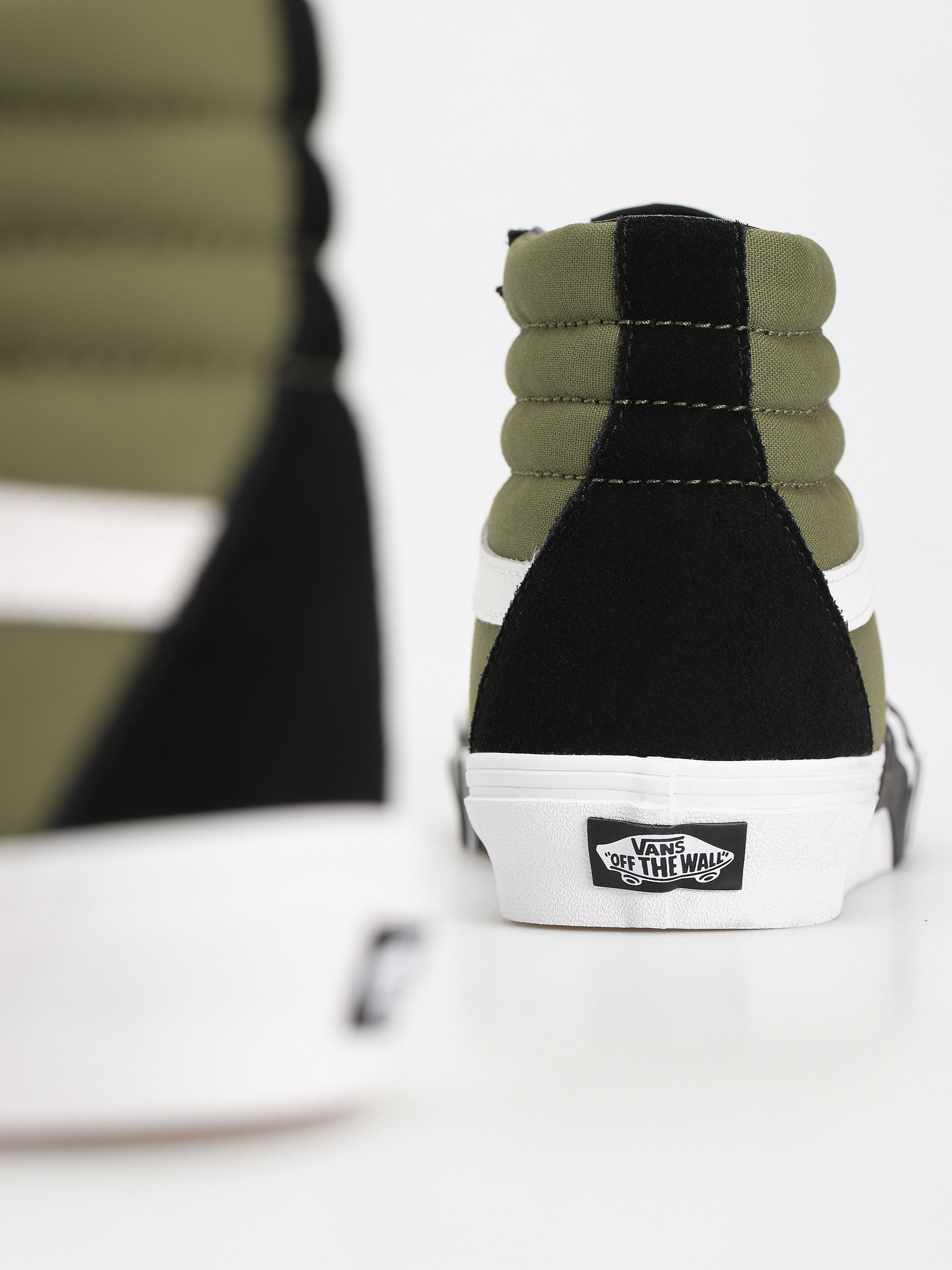 Vans Sk8 Hi Flame Shoes (loden green)