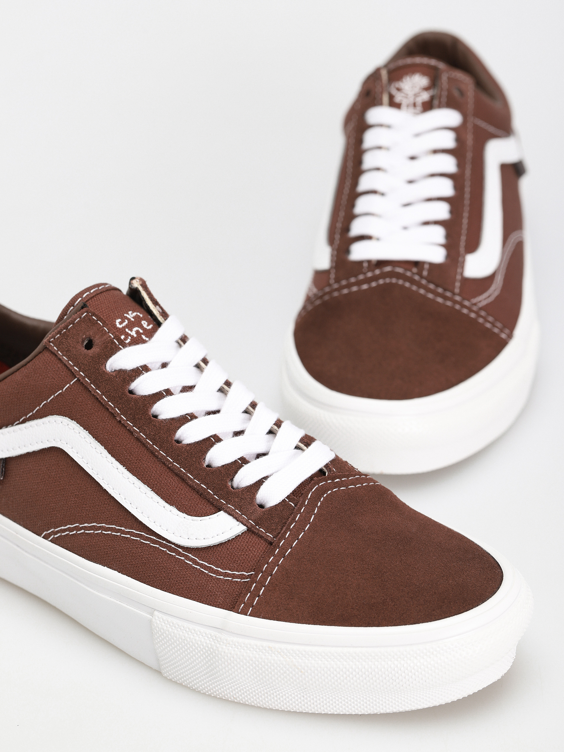 Vans Skate Old Skool Shoes (nick michel brown/white)