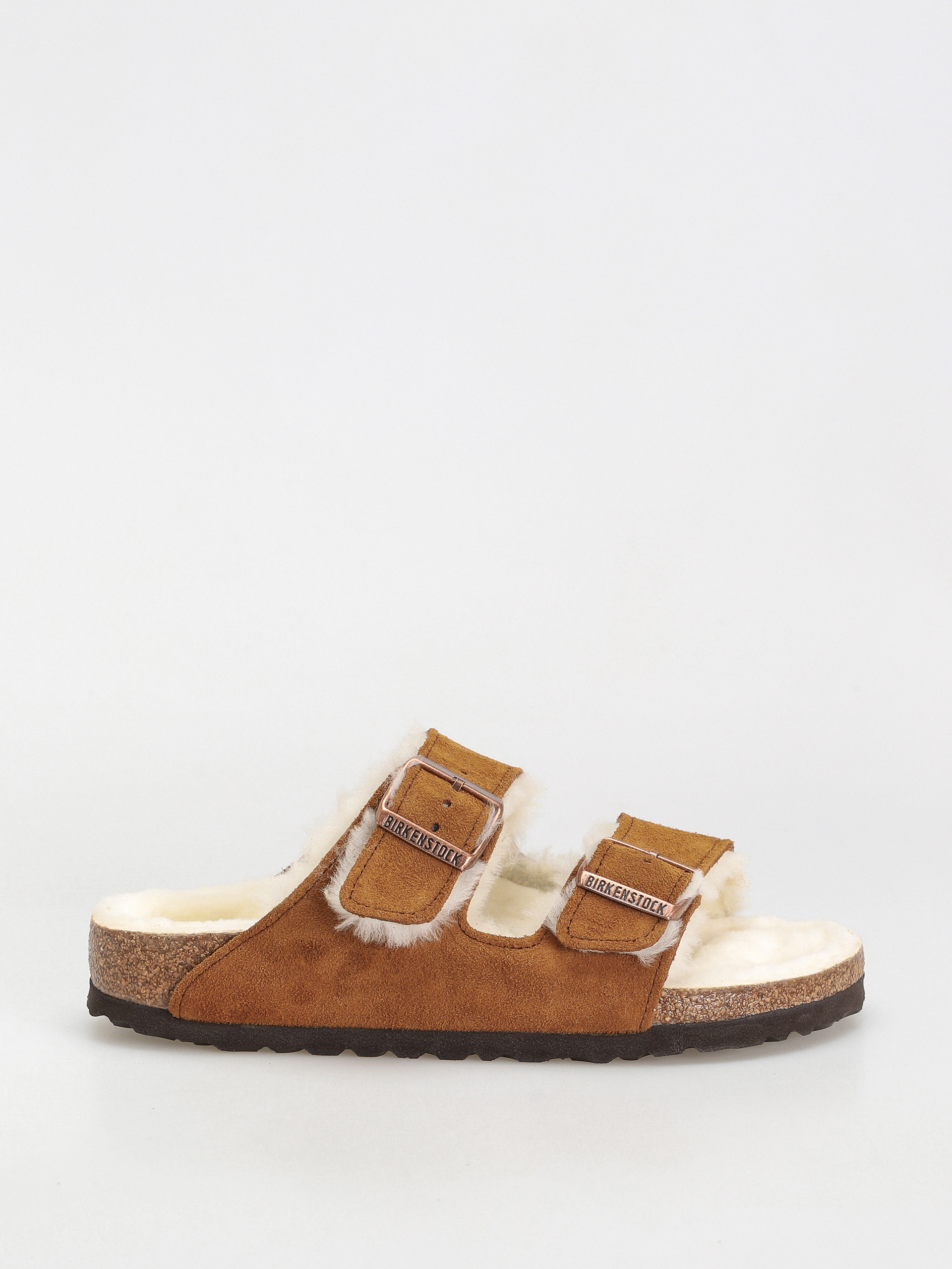 Birkenstock Arizona Suede Leather Narrow Flip flops Wmn (mink)