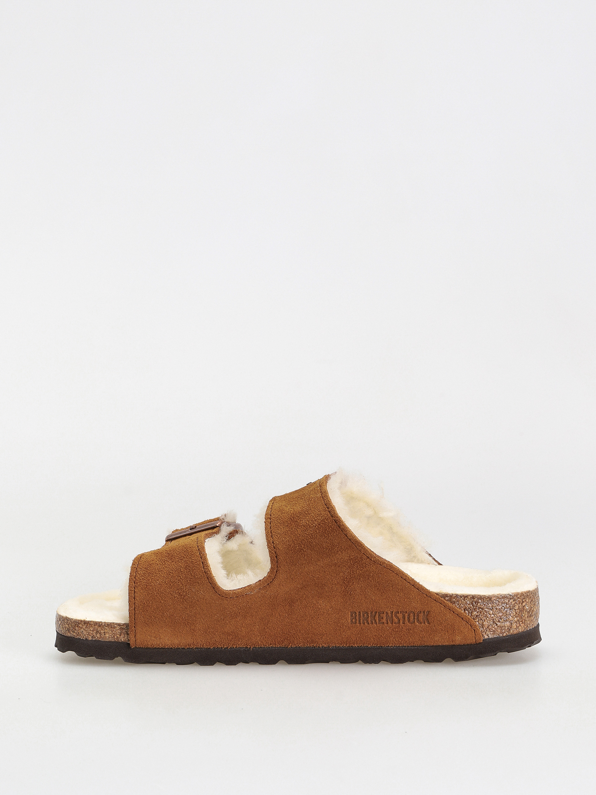 Birkenstock Arizona Suede Leather Narrow Flip-flops Wmn (mink)