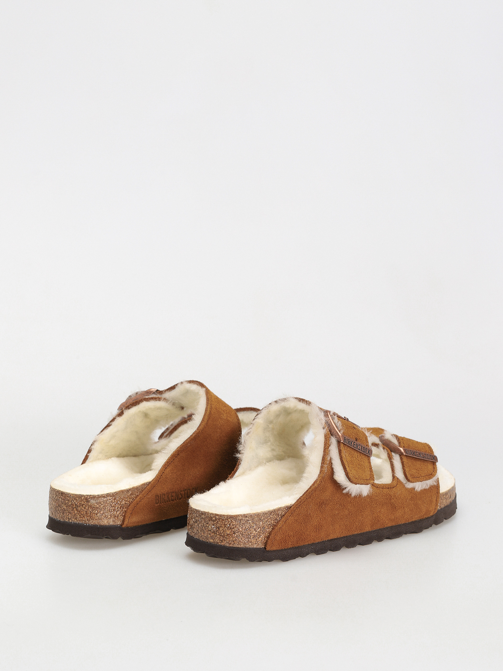 Birkenstock Arizona Suede Leather Narrow Flip-flops Wmn (mink)