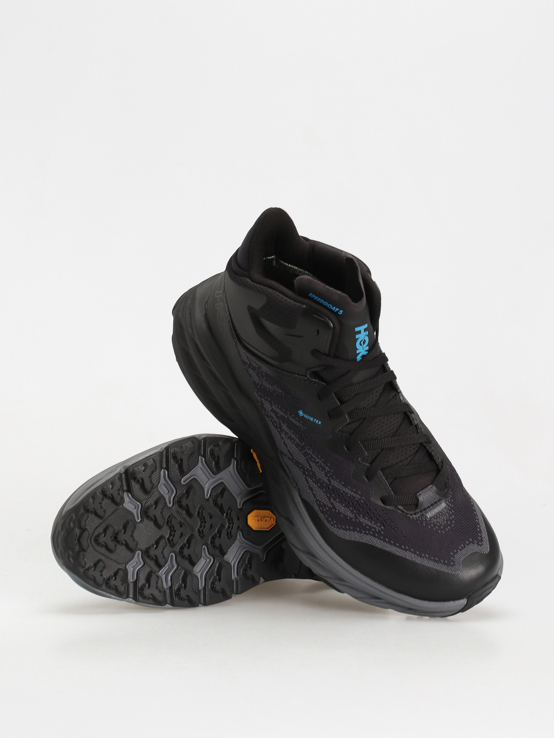Hoka Speedgoat 5 Mid GTX Shoes (black/black)