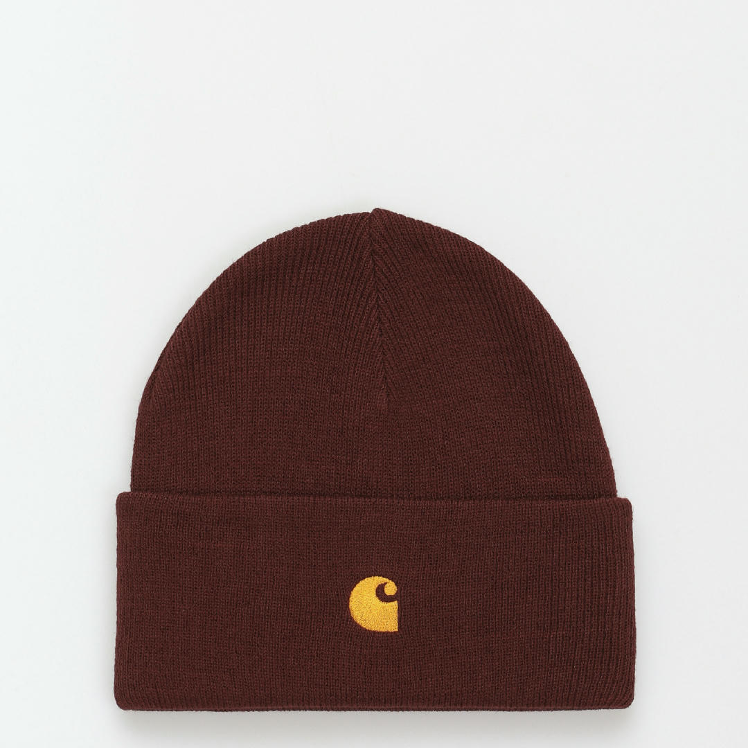 Carhartt WIP Chase Beanie (amarone/gold)