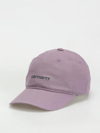 Carhartt WIP Canvas Script Cap (glassy purple/discovery green)