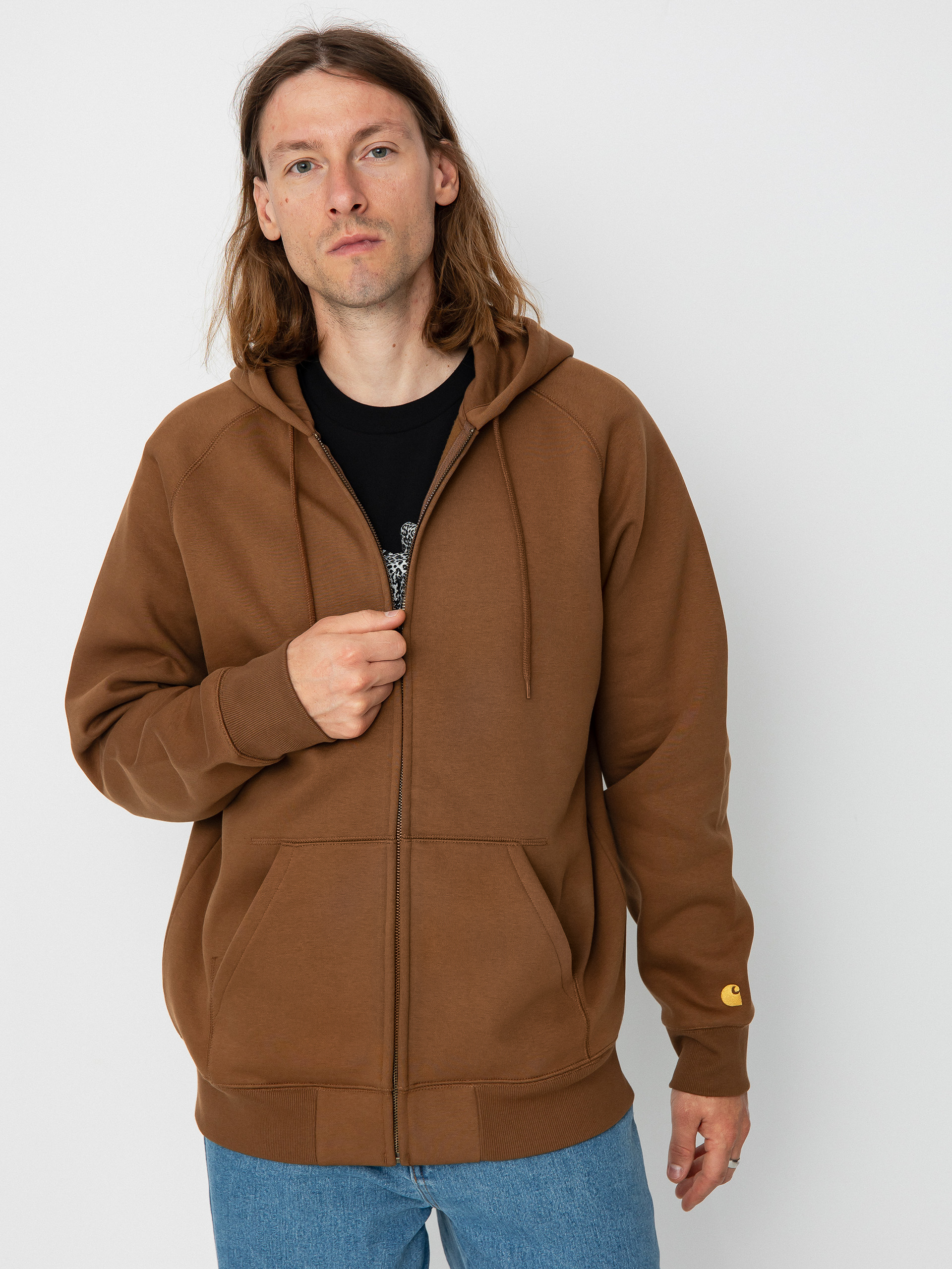 Carhartt WIP Chase ZHD Hoodie (tamarind/gold)