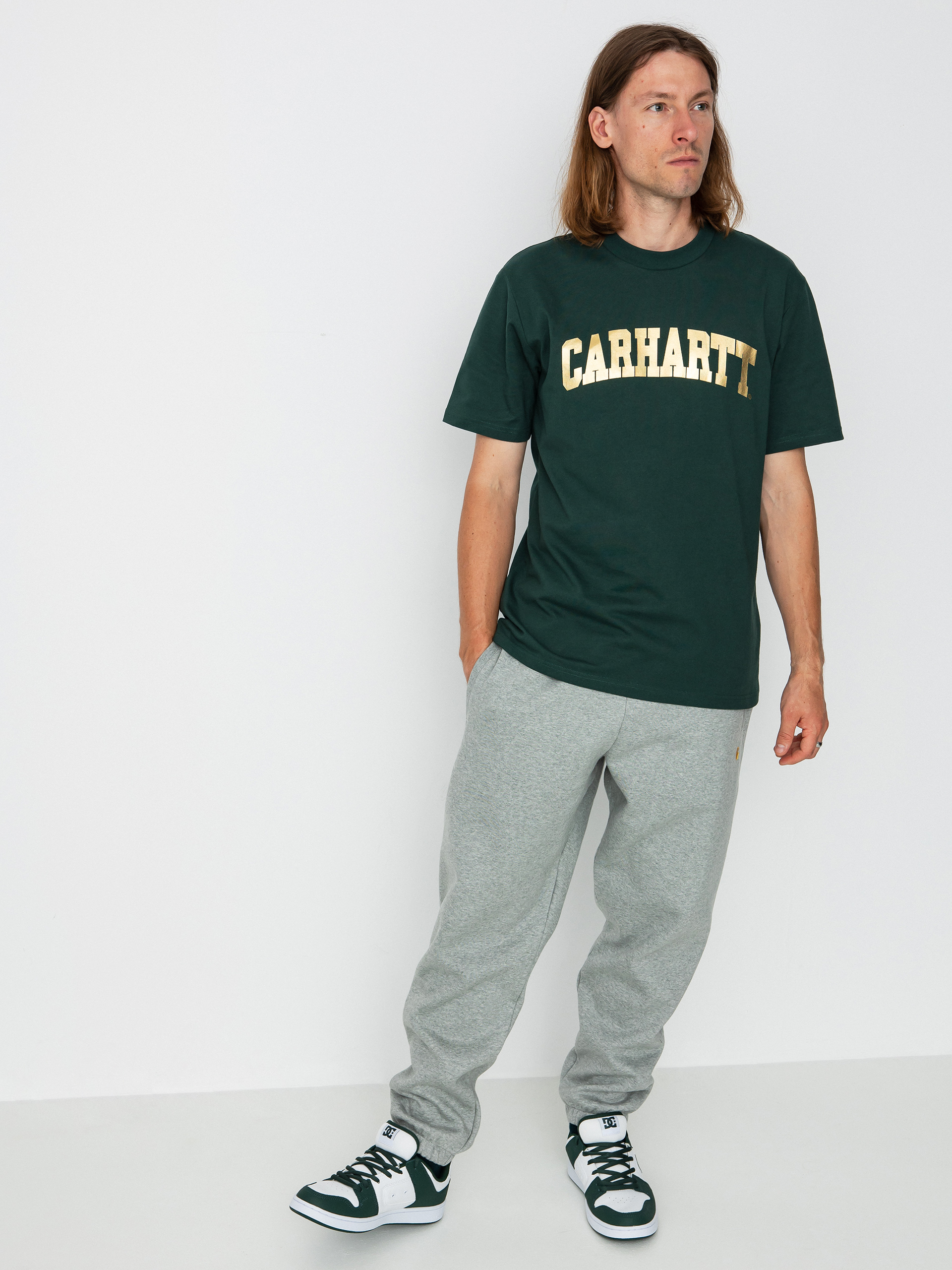 Carhartt WIP University T-shirt (discovery green/gold)