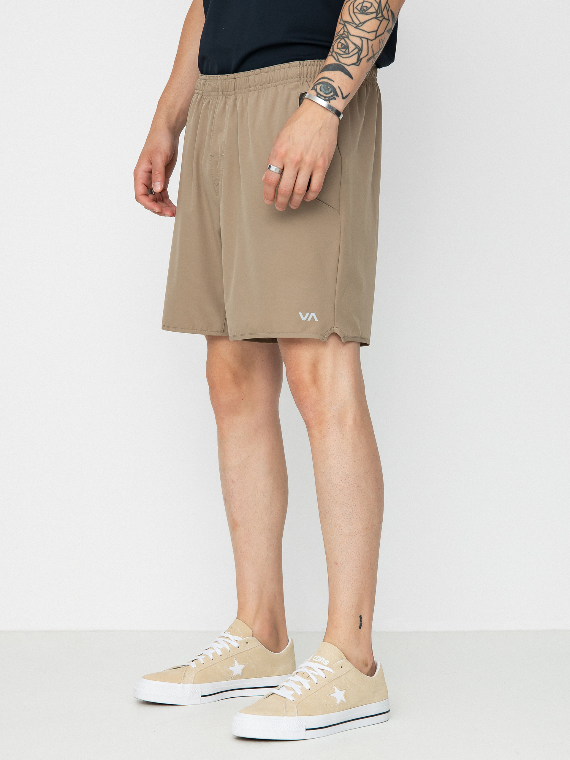 RVCA Yogger Stretch 17 Shorts (dark heather)