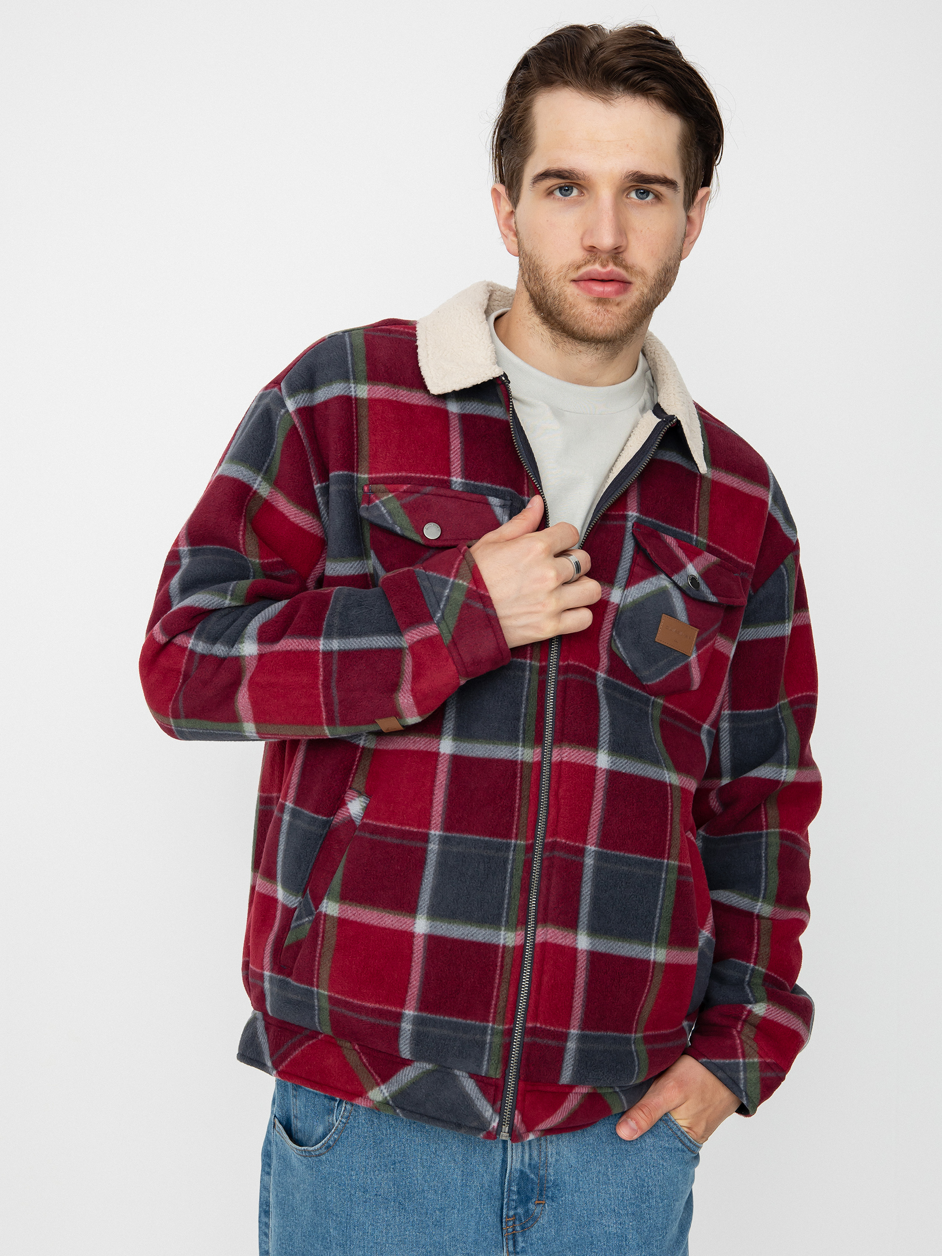 Mens Quiksilver Tolala Fleece  (tibetan red tolala)