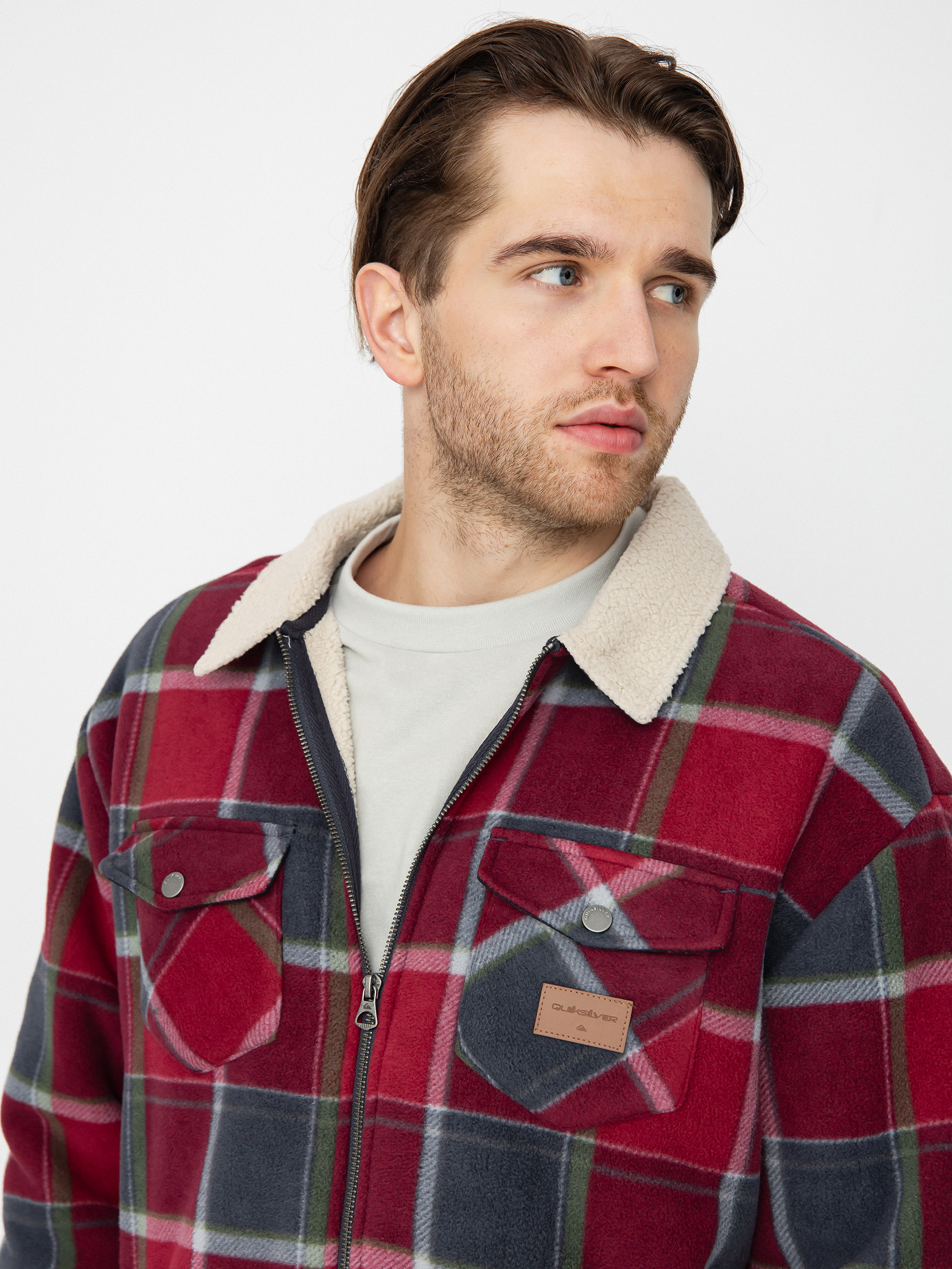 Mens Quiksilver Tolala Fleece  (tibetan red tolala)