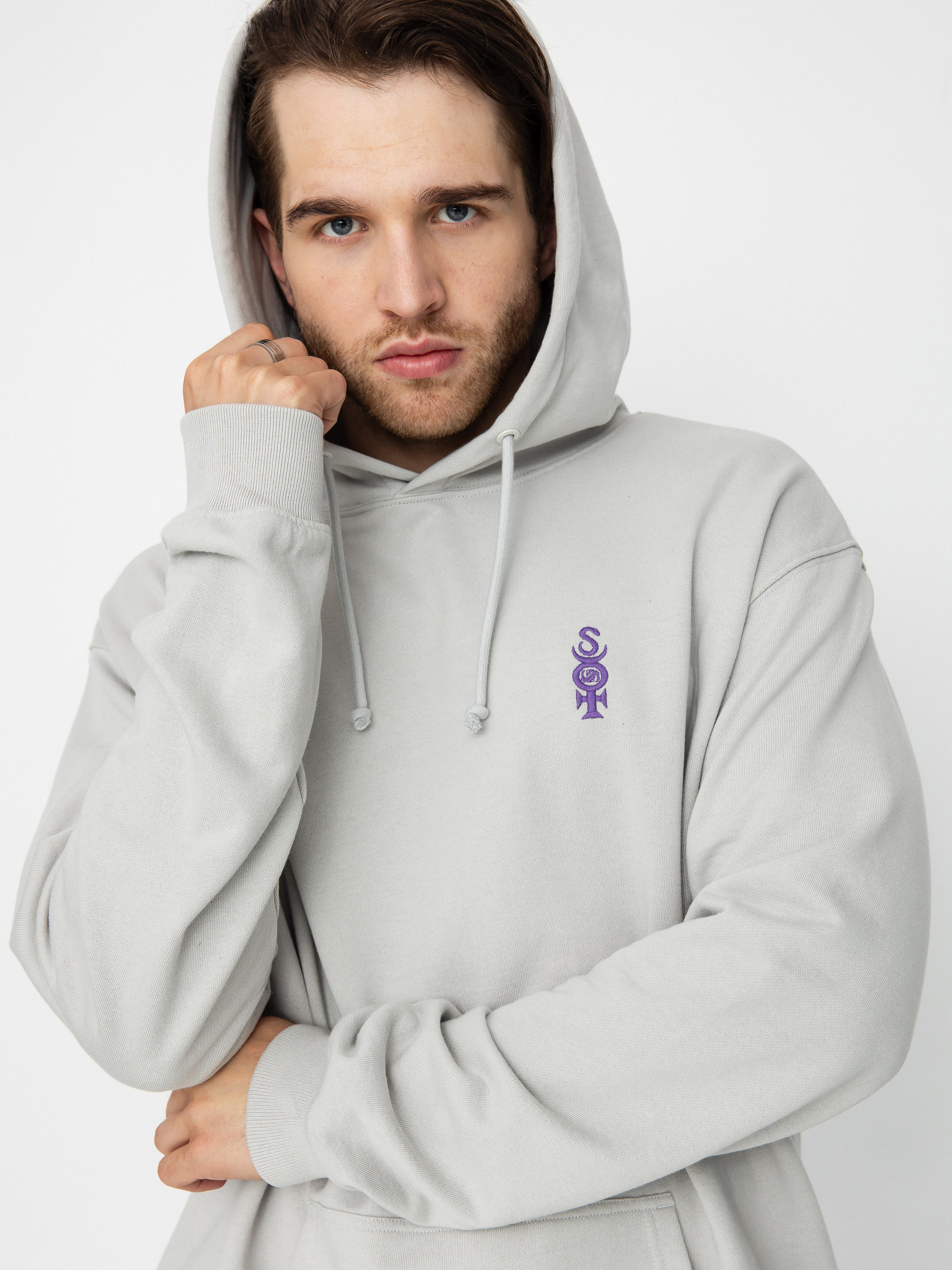 Quiksilver Mercury HD Hoodie grey gray violet