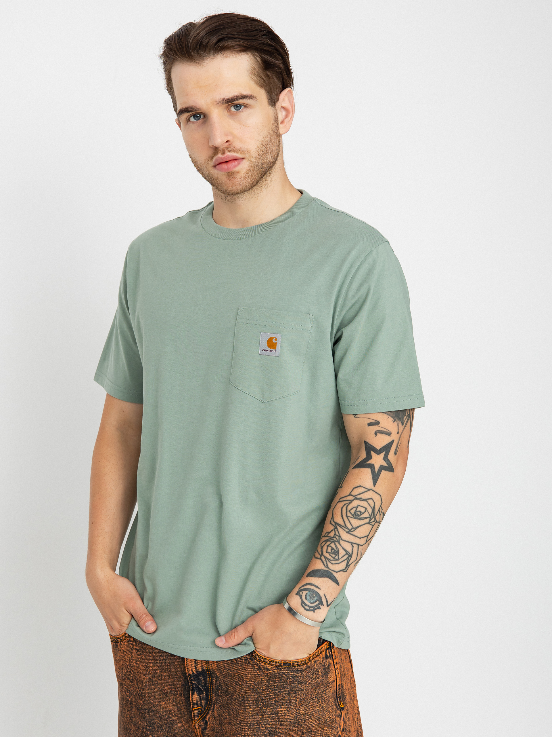 Carhartt WIP Pocket T-Shirt (glassy teal)