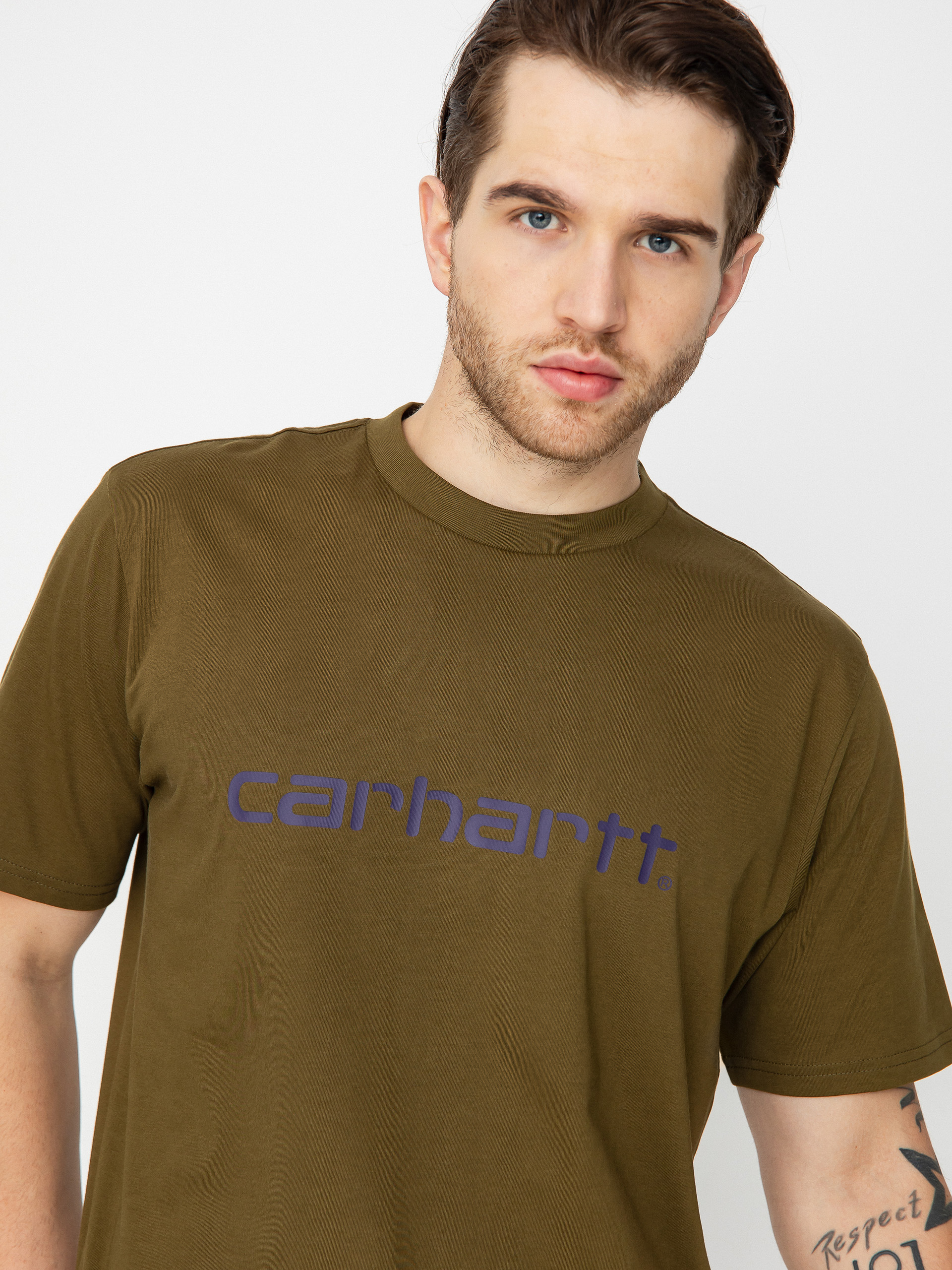 Carhartt WIP Script T-shirt (highland/cassis)