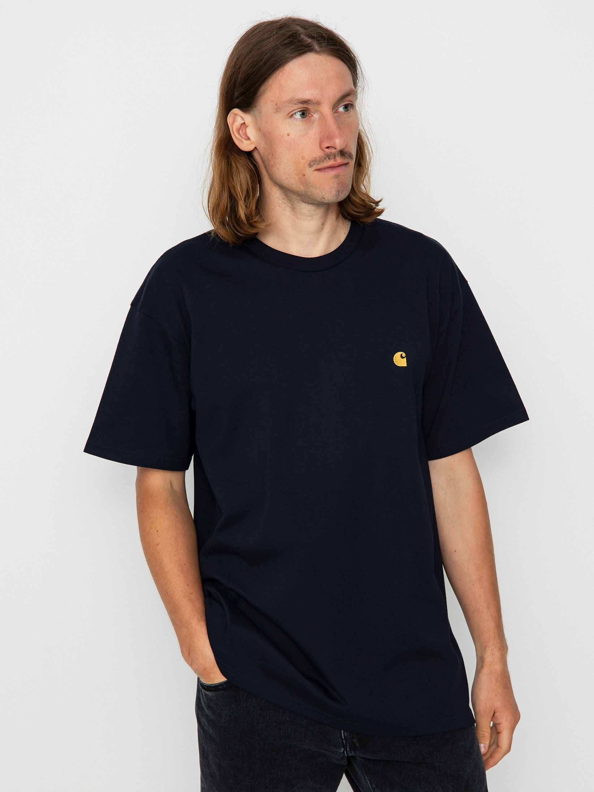 Carhartt WIP Chase T-shirt (dark navy/gold)