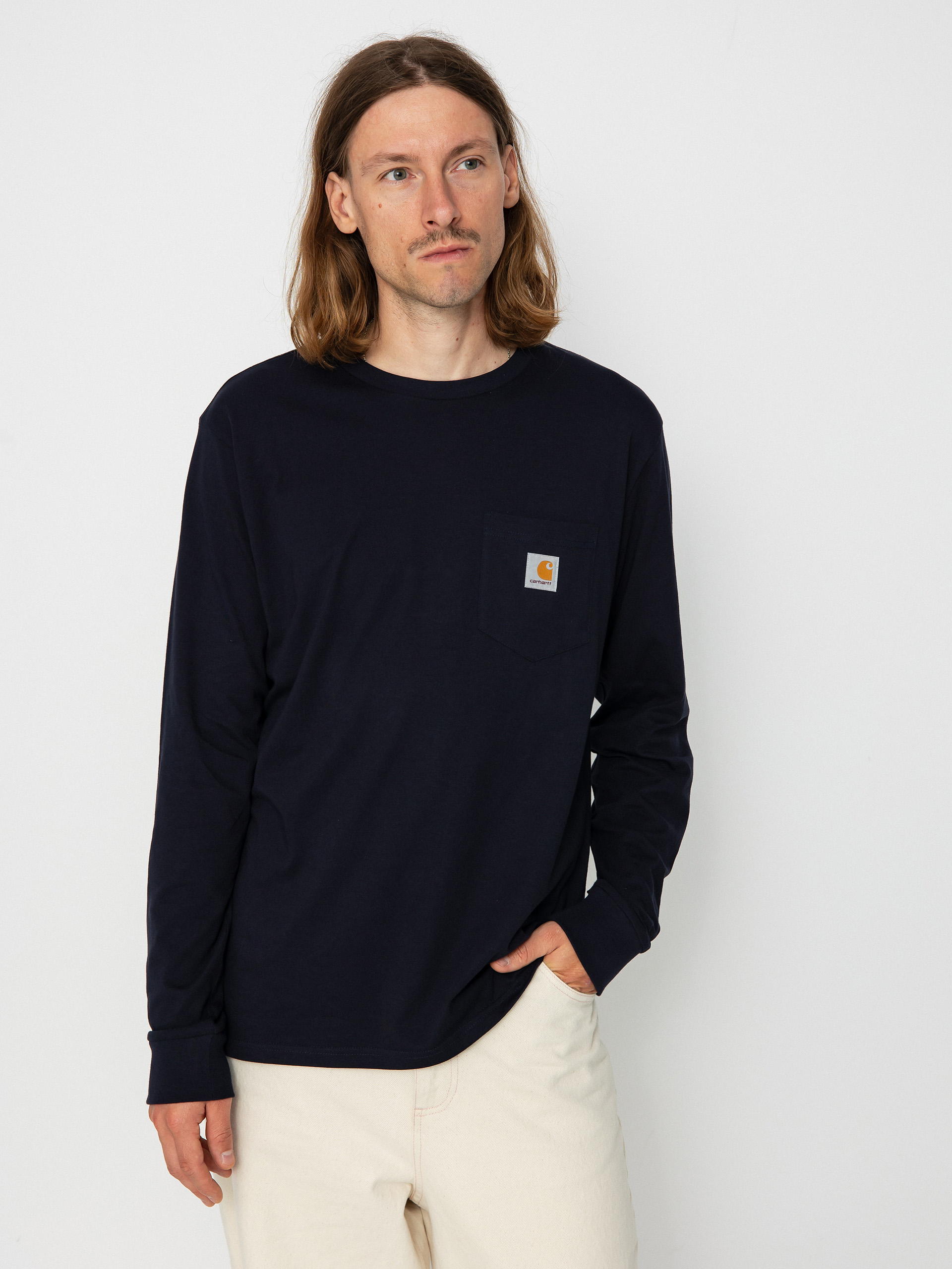 Carhartt WIP Pocket Longsleeve (dark navy)