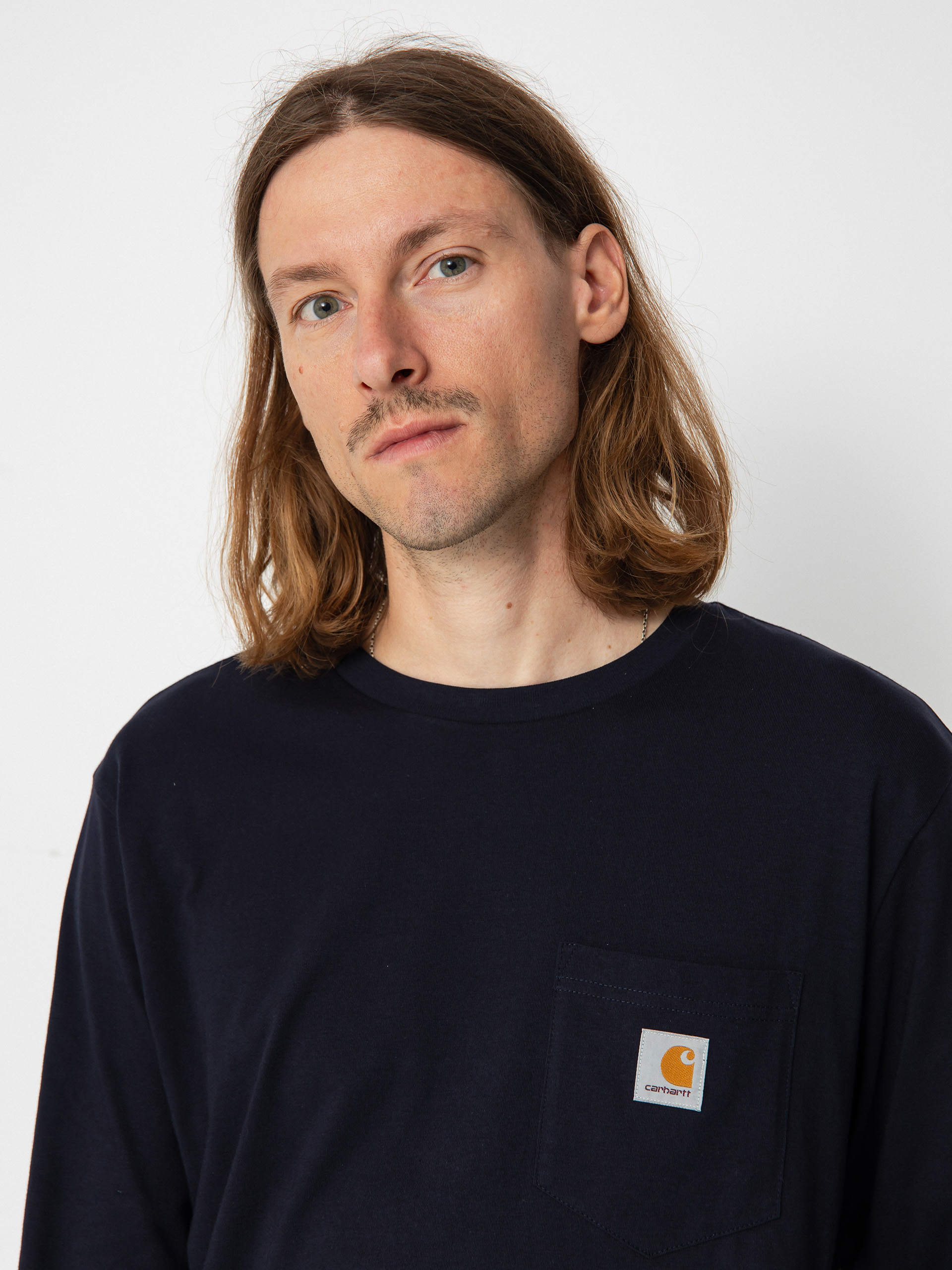 Carhartt WIP Pocket Longsleeve (dark navy)