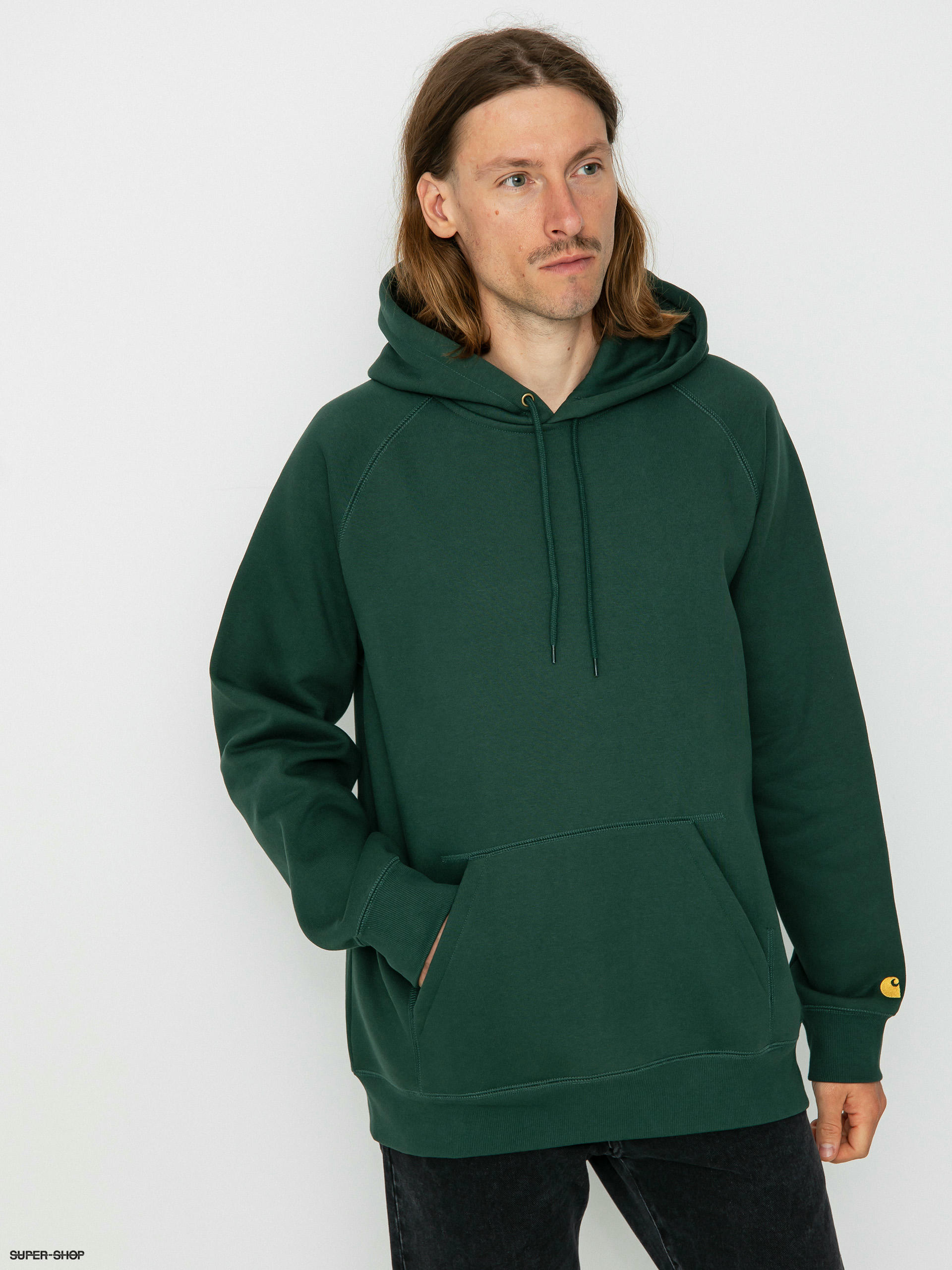 Green and gold champion on sale hoodie