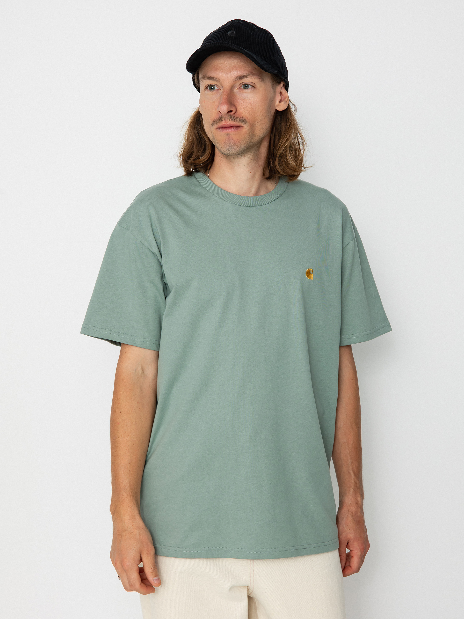 Carhartt WIP Chase T-shirt (glassy teal/gold)