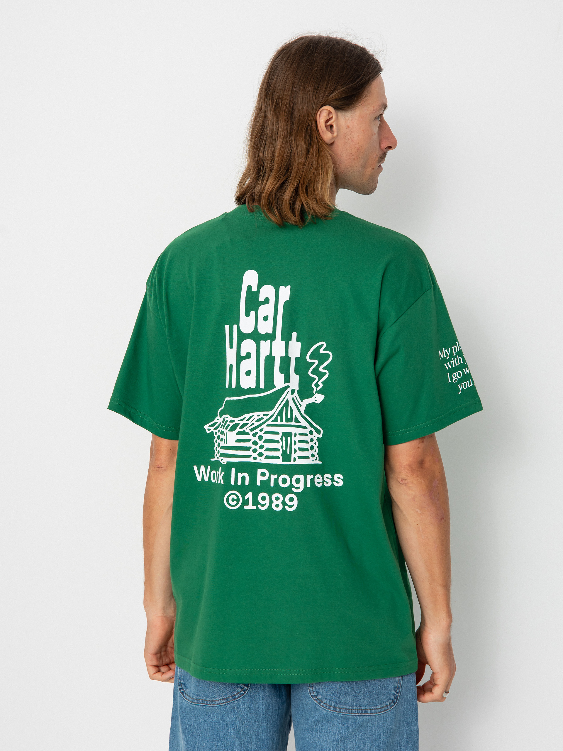 Carhartt WIP Home T-shirt (aspen green/white)