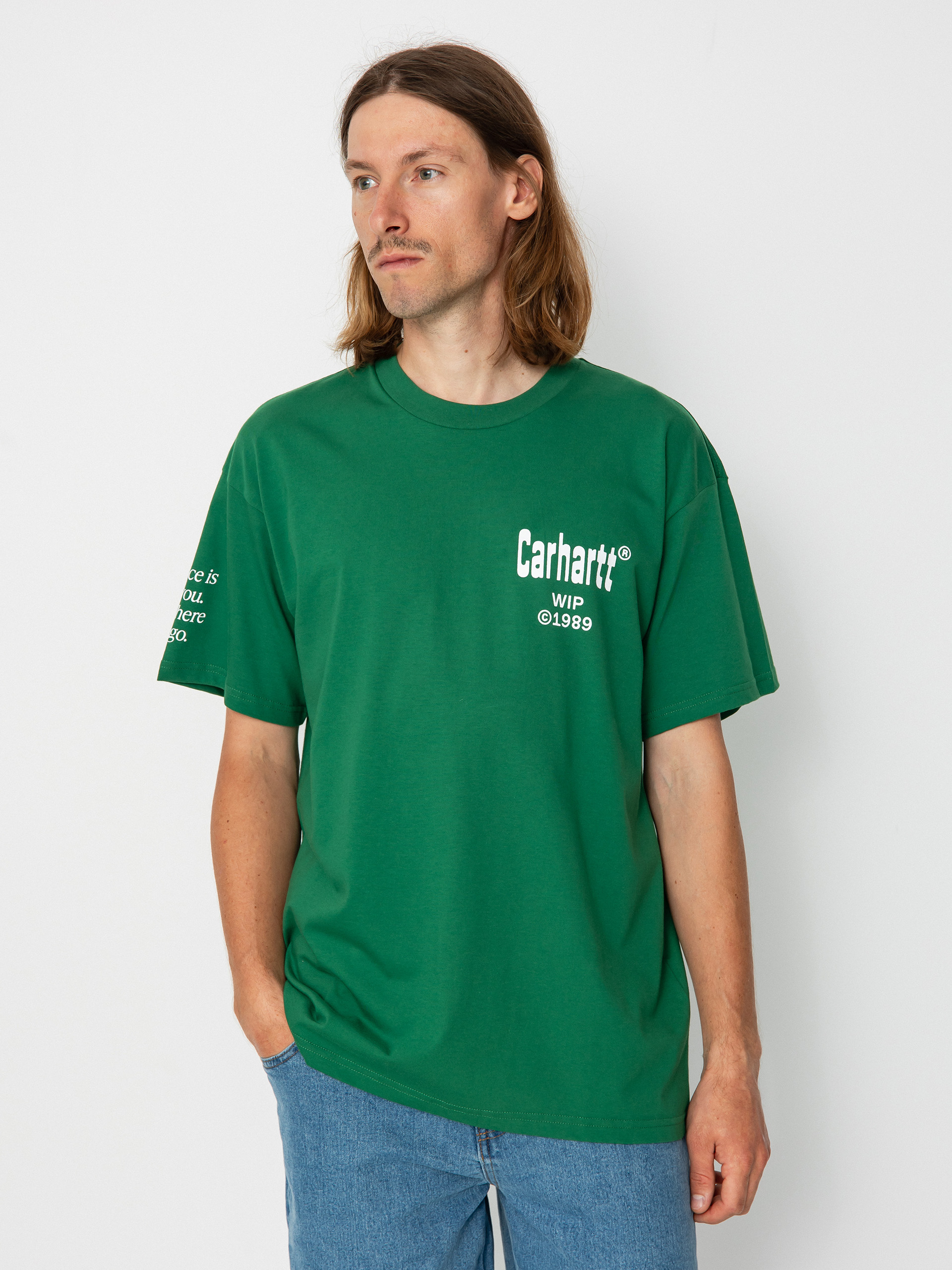 Carhartt WIP Home T-shirt (aspen green/white)