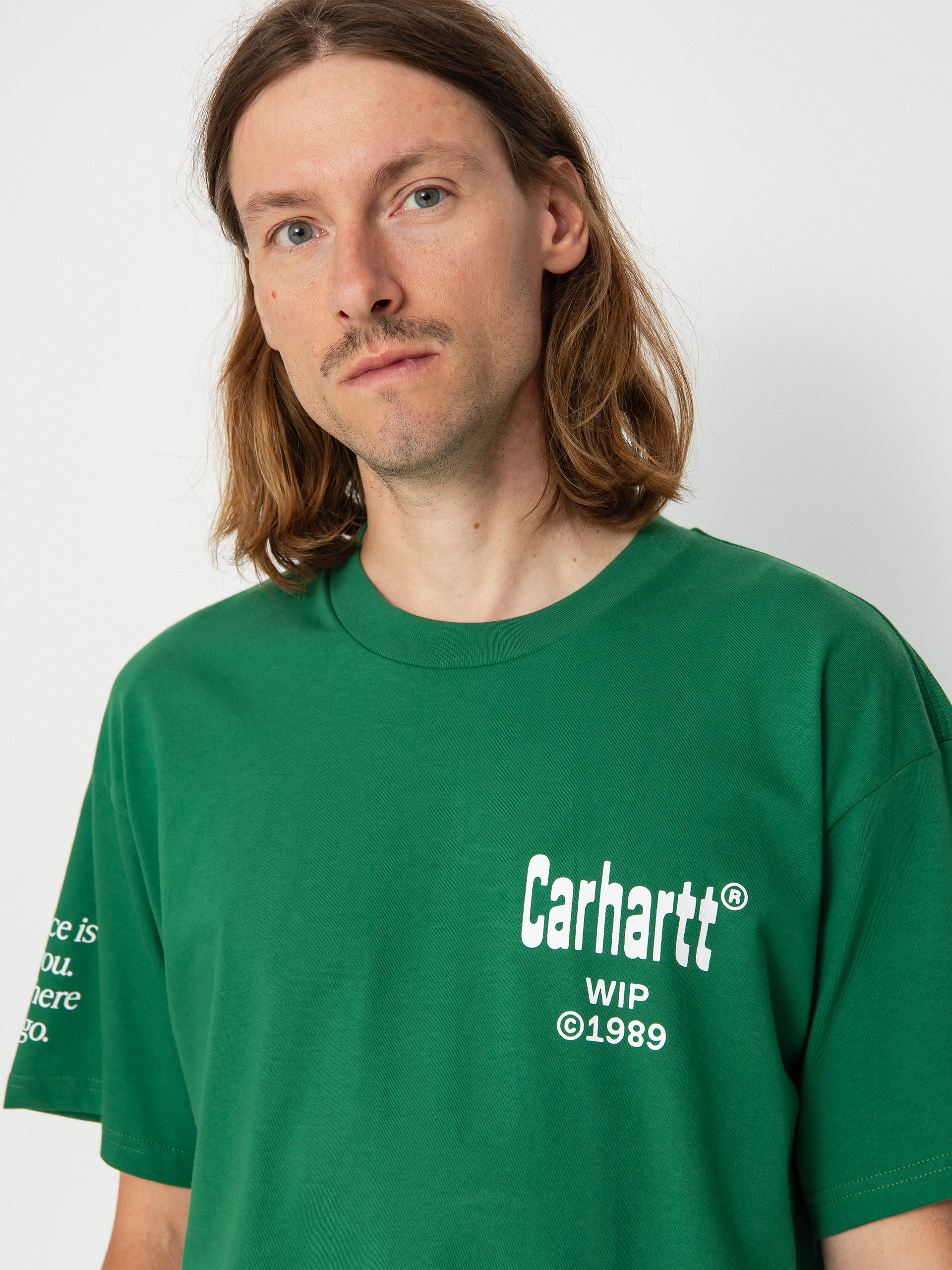 Carhartt WIP Home T-shirt (aspen green/white)