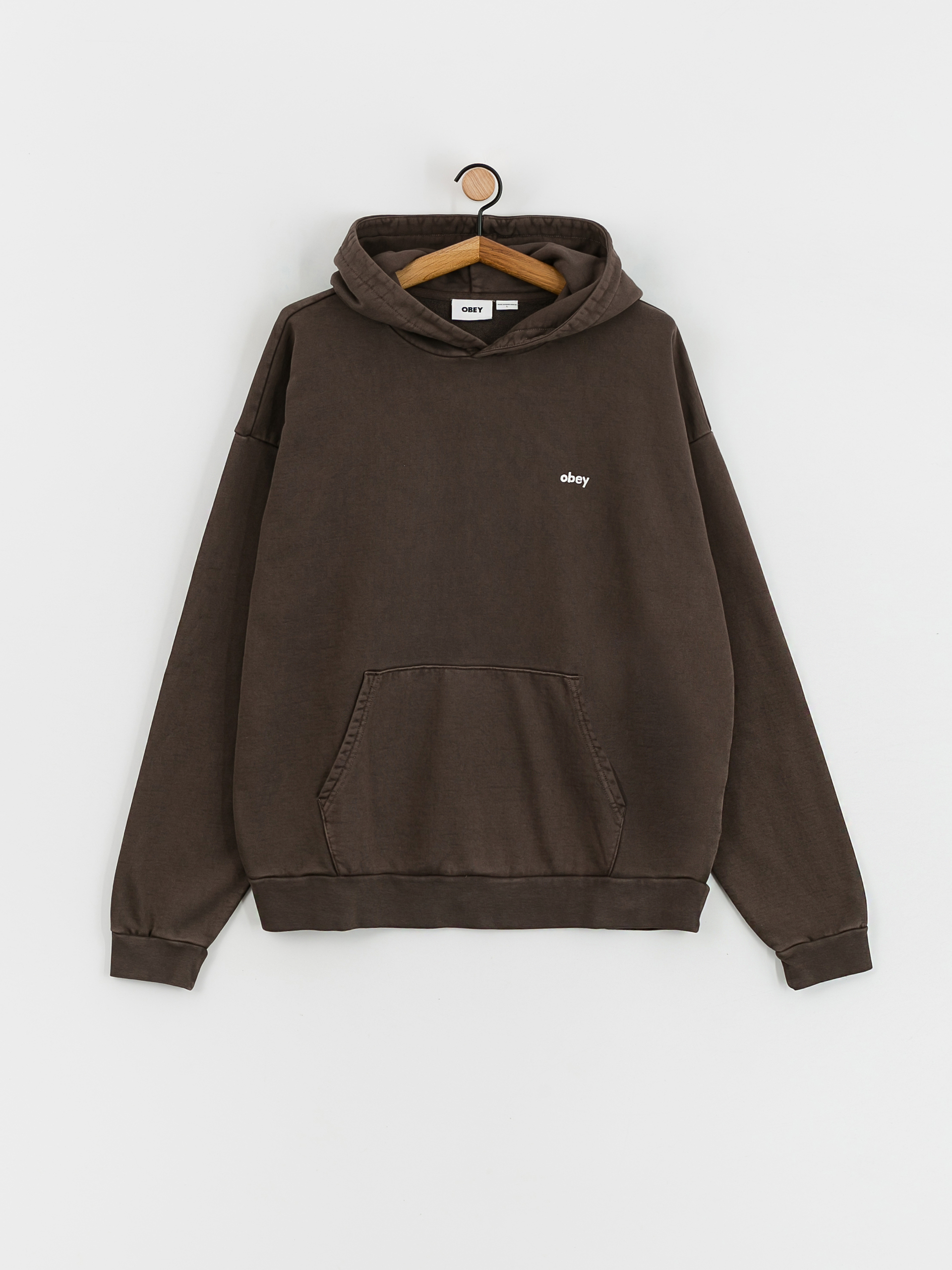 OBEY Lowercase Pigment HD Hoodie (pigment java brown)