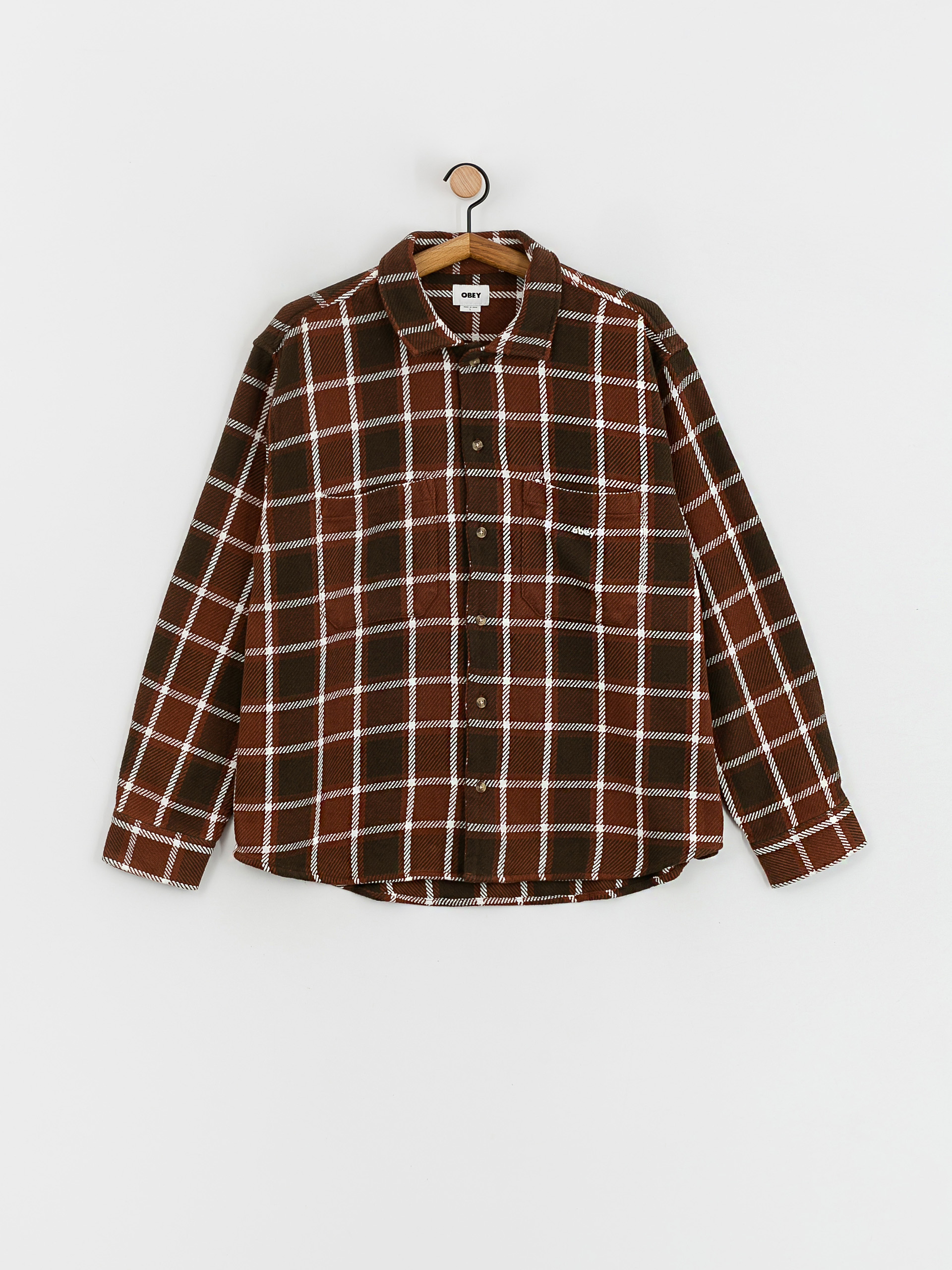 OBEY Bigwig Plaid Hemd (sepia multi)