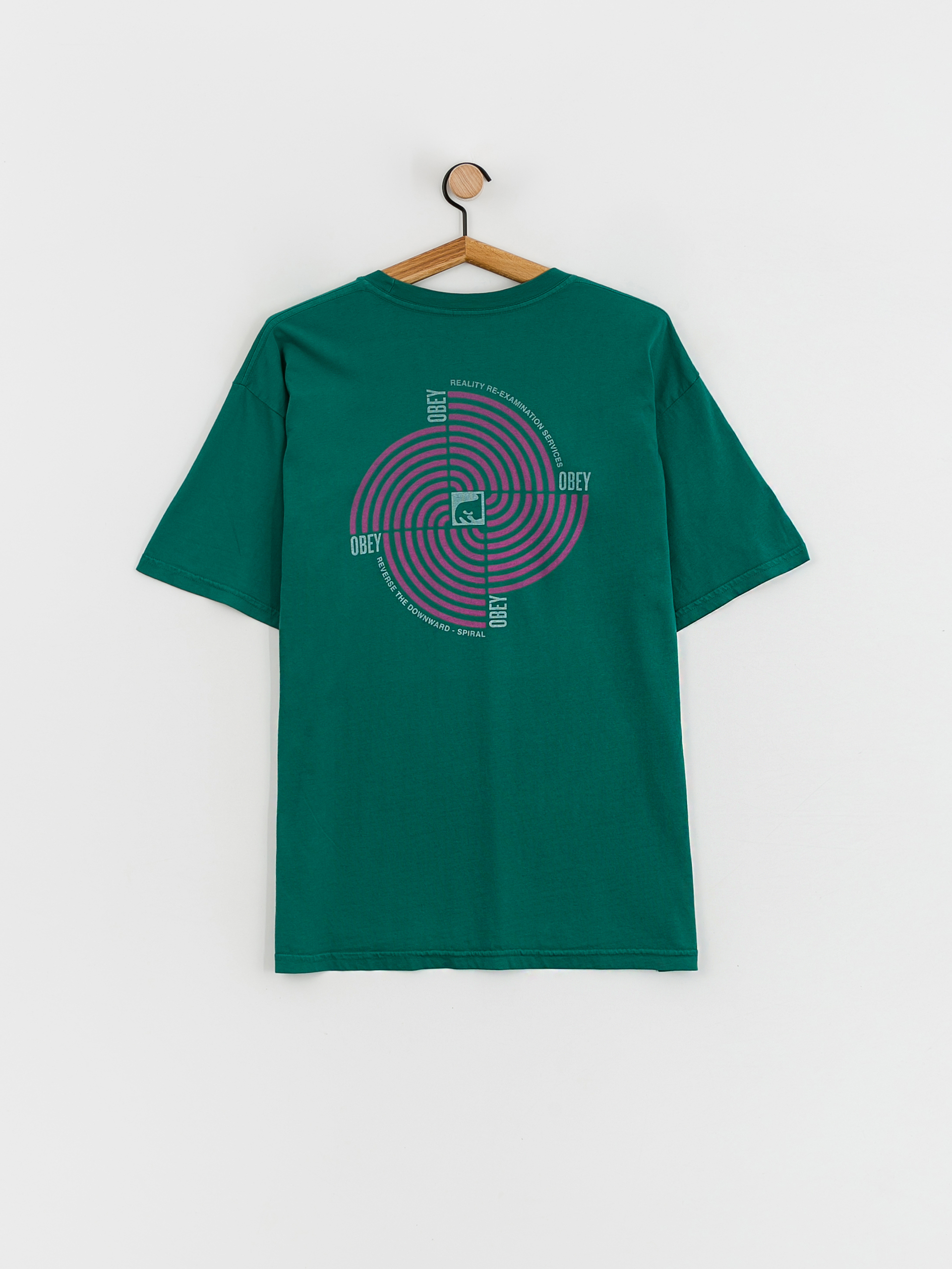 OBEY Downward Spiral T-shirt (adventure green)