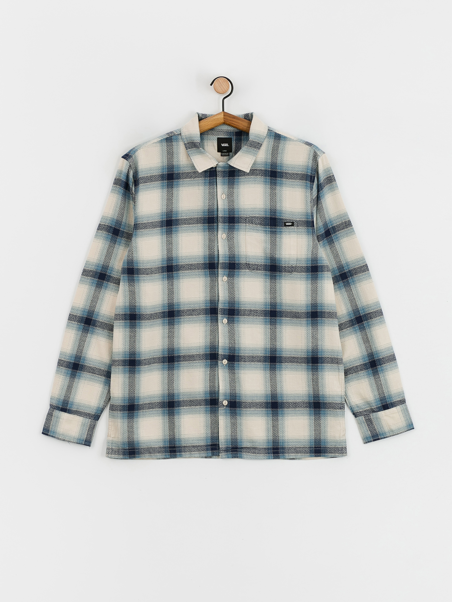 Vans Krug Ls Woven Shirt (oatmeal/dress blues)