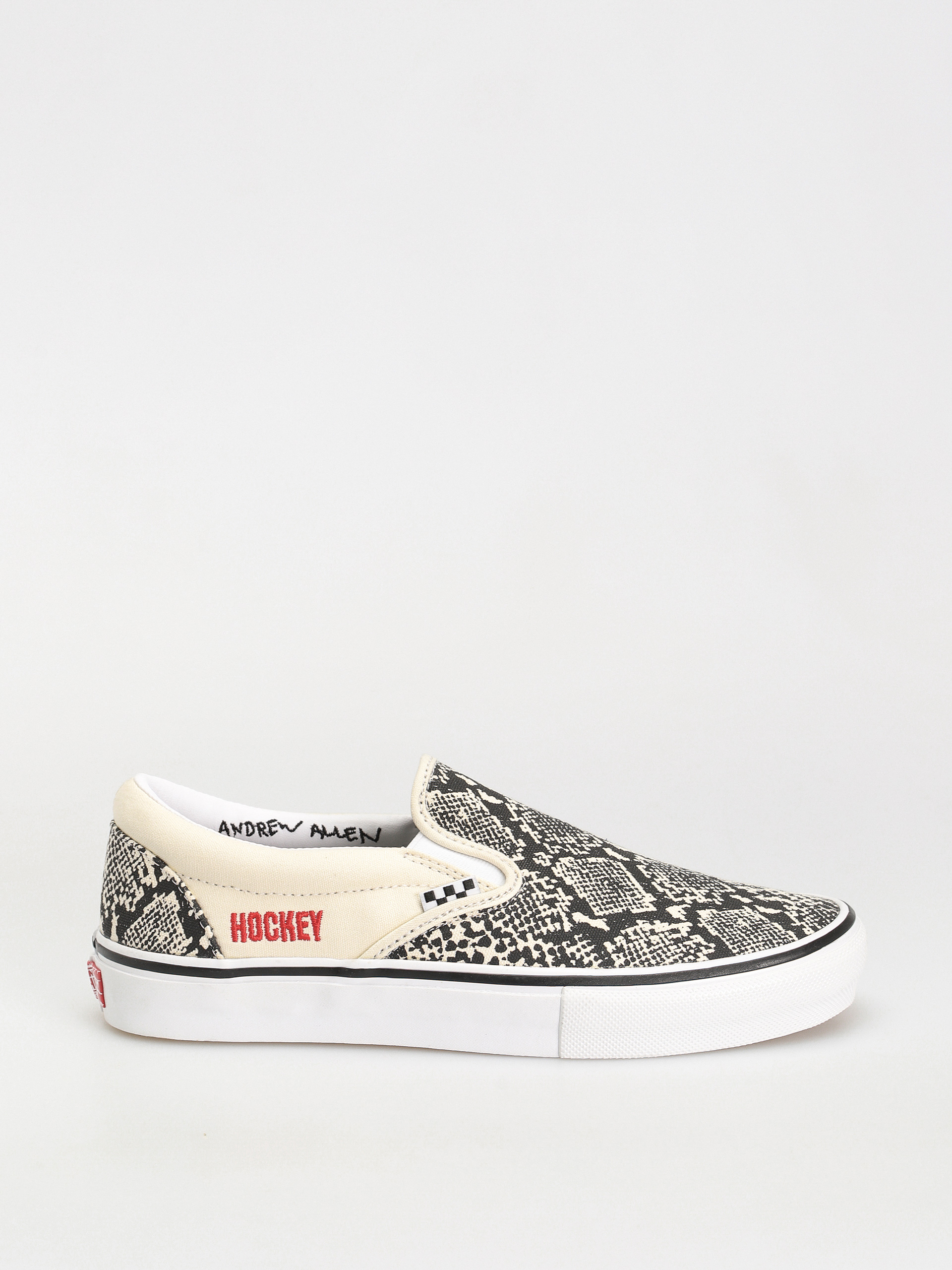 Vans X Hockey Skate Slip On Shoes (hockey skateboards snake skin)