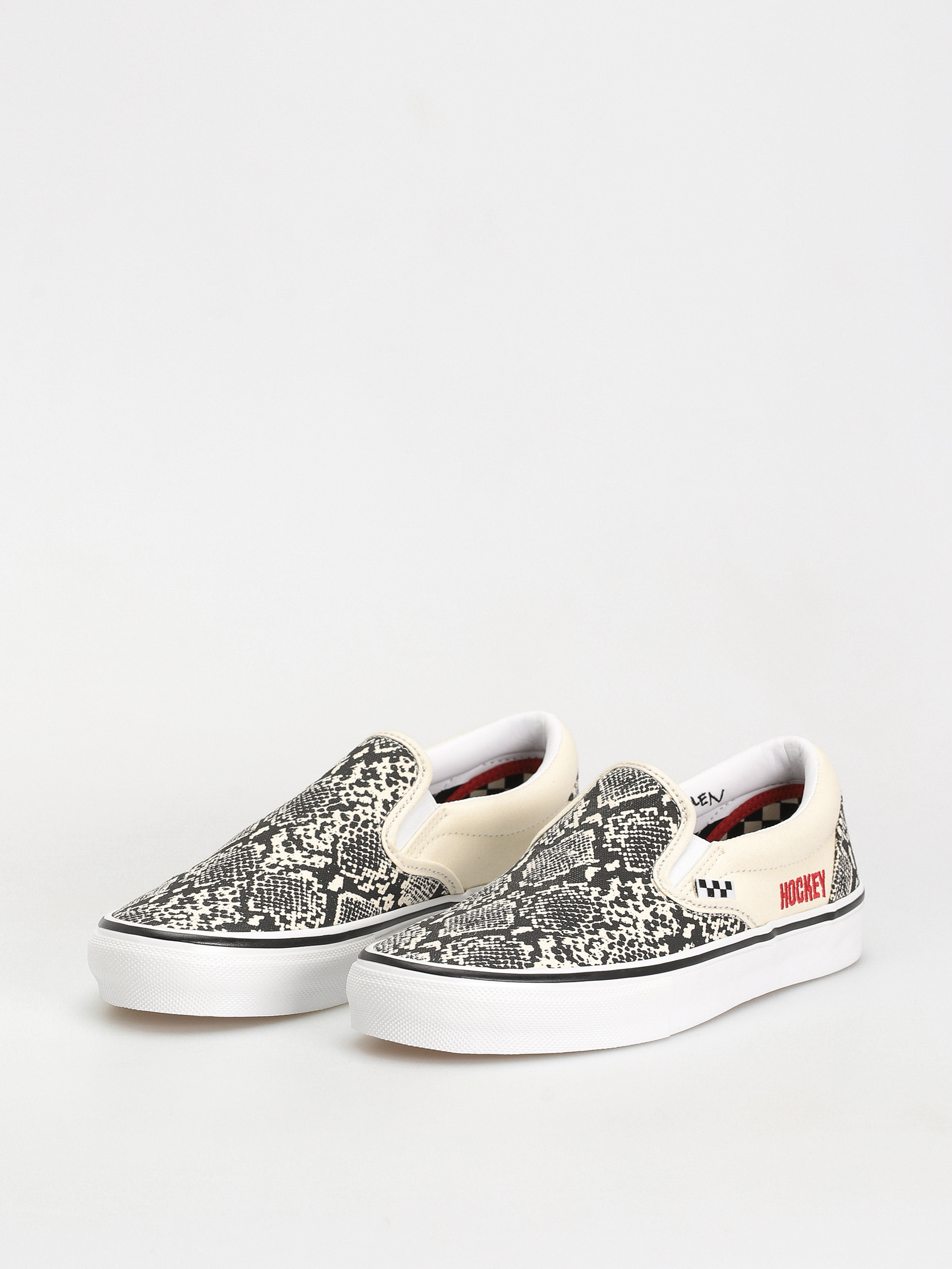 Vans X Hockey Skate Slip On Schuhe (hockey skateboards snake skin)