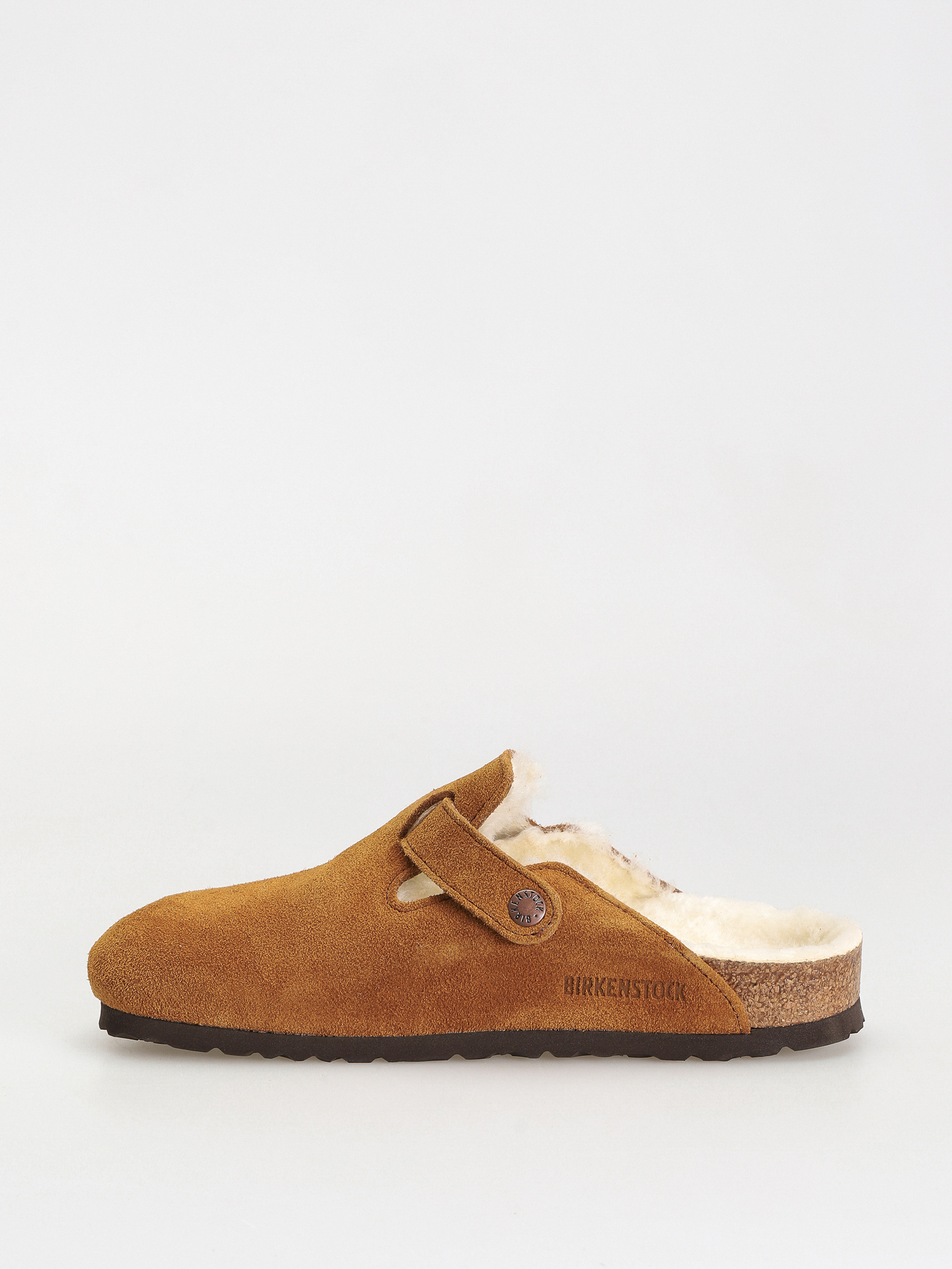 美品 Birkenstock Boston suede leather 39 Birkenstock Boston Suede Leather Narrow Flip-flops Wmn - brown (mink)