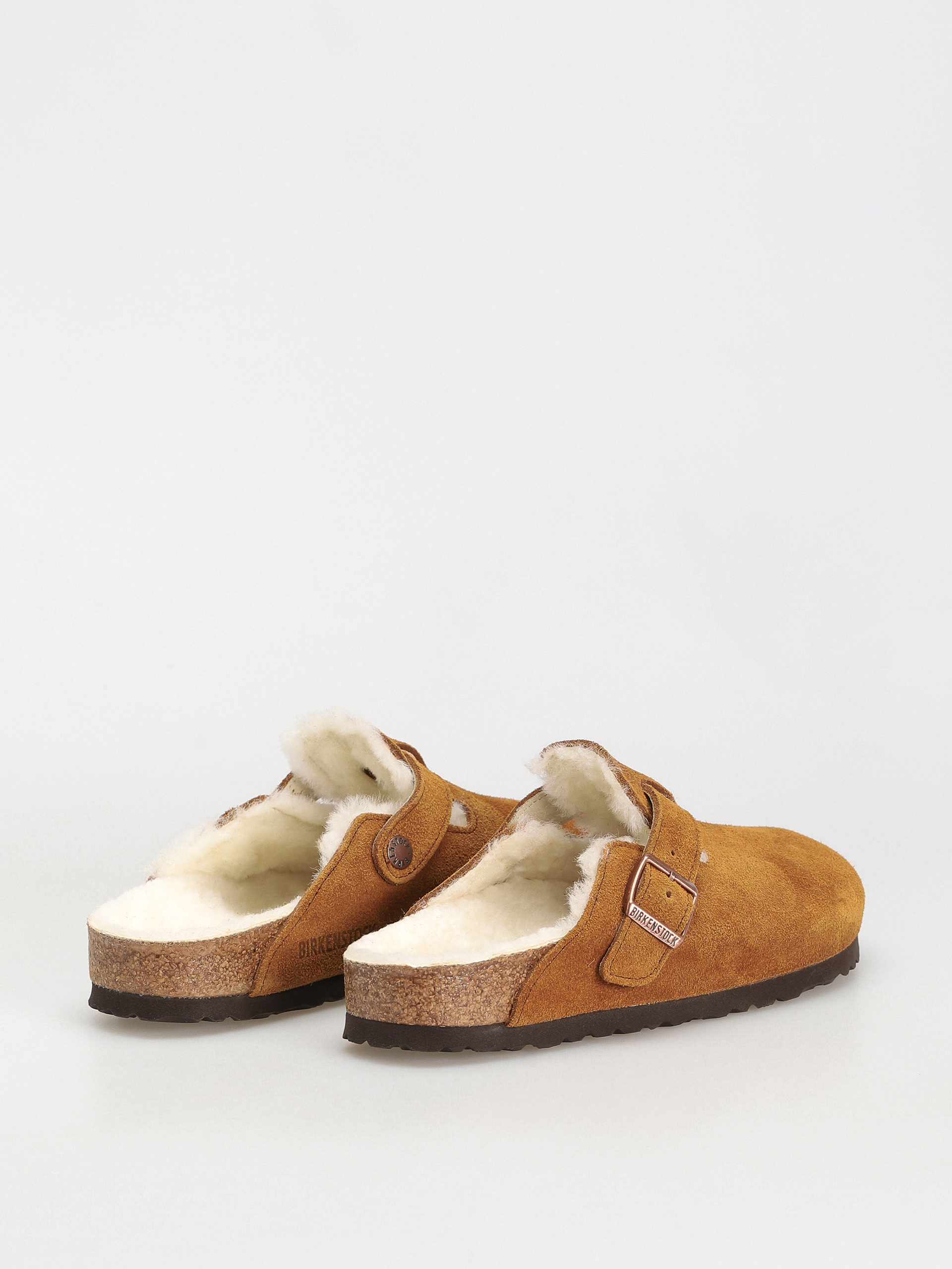 Birkenstock Boston Suede Leather Narrow Flip flops Wmn (mink)