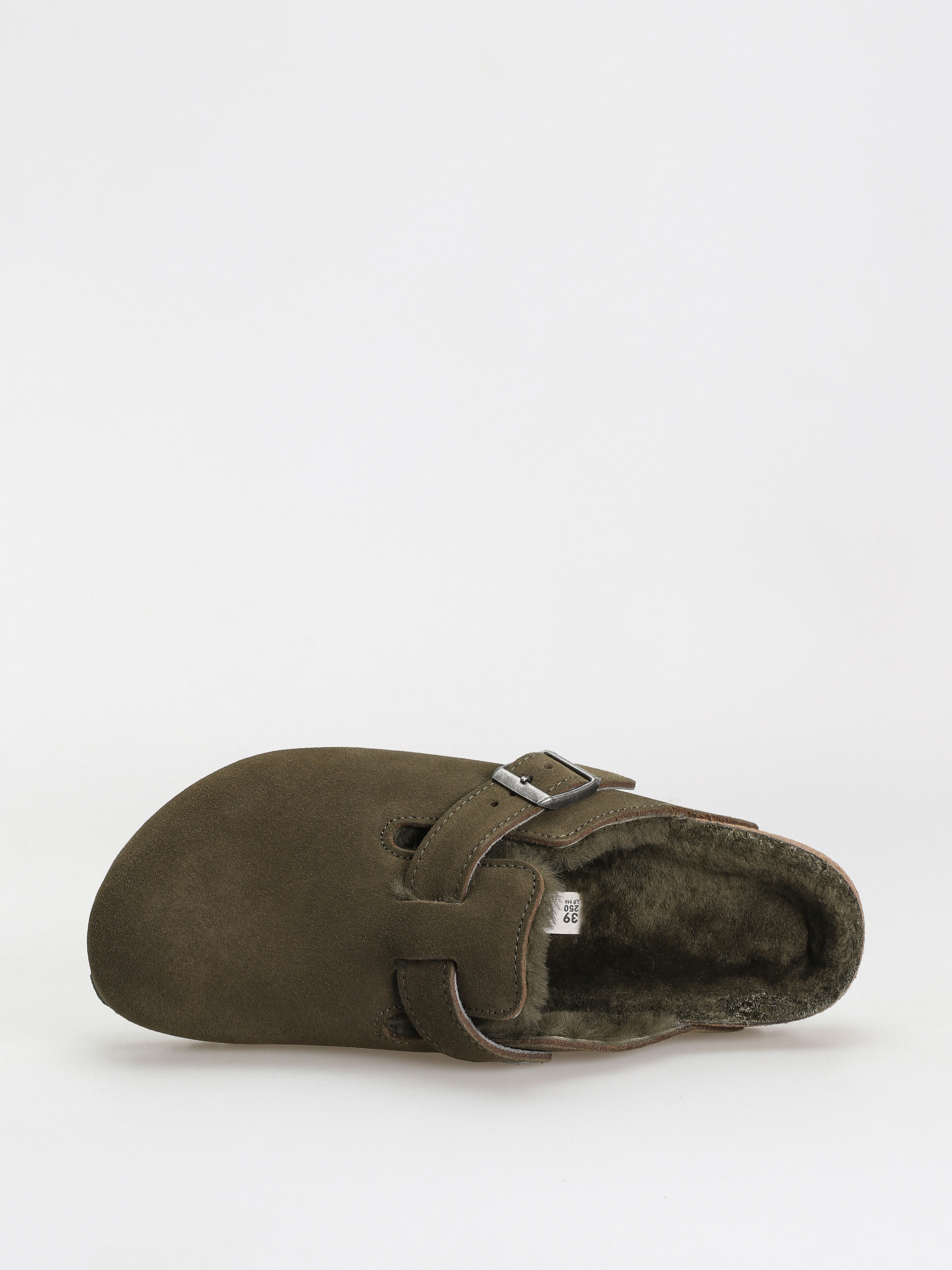 Birkenstock Boston Suede Leather Narrow Flip flops Wmn (thyme)