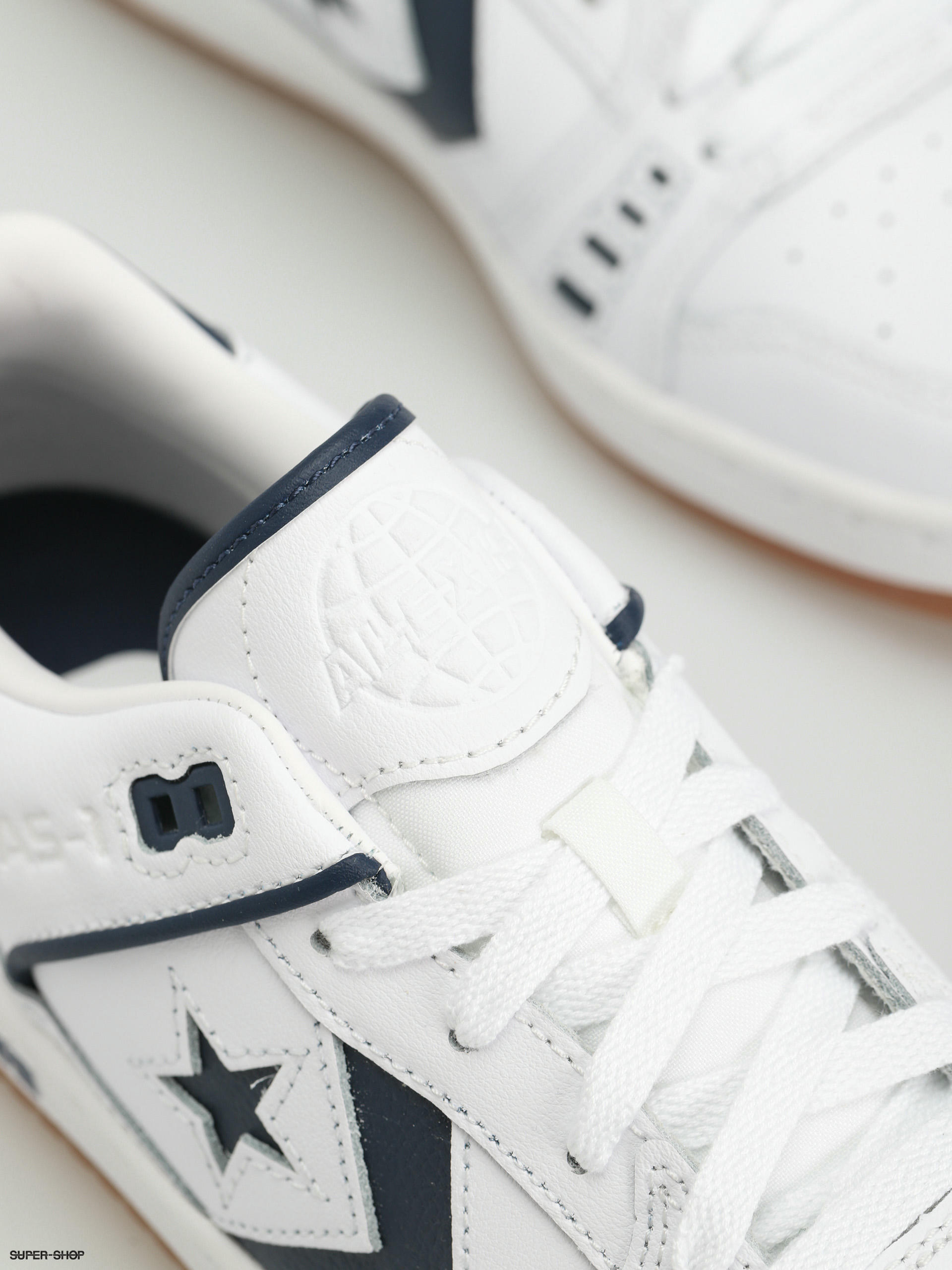 Converse pro leather ox white outlet navy