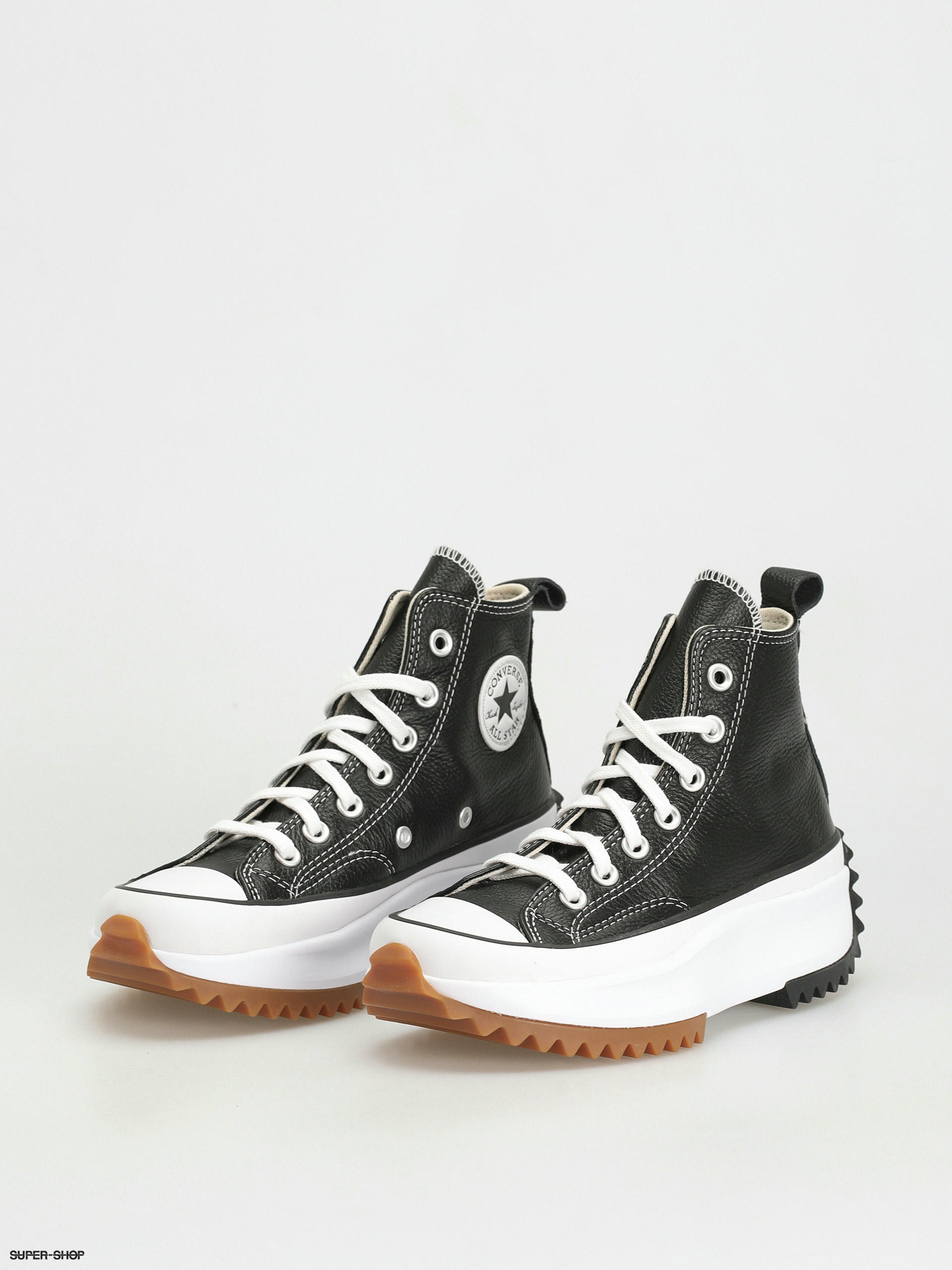 Converse Run Star Hike Hi Shoes (black/white/gum)