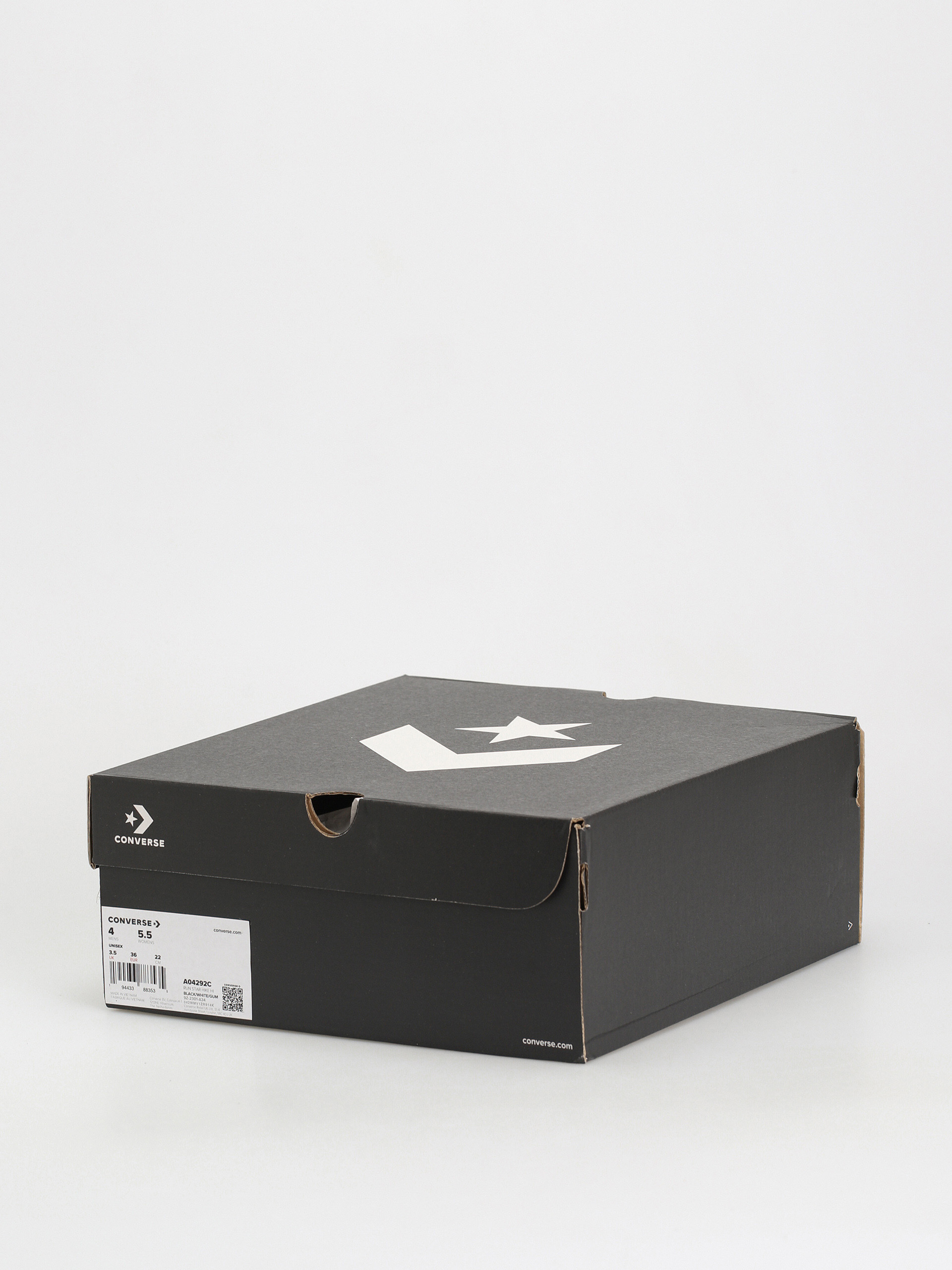 Converse Run Star Hike Hi Shoes (black/white/gum)