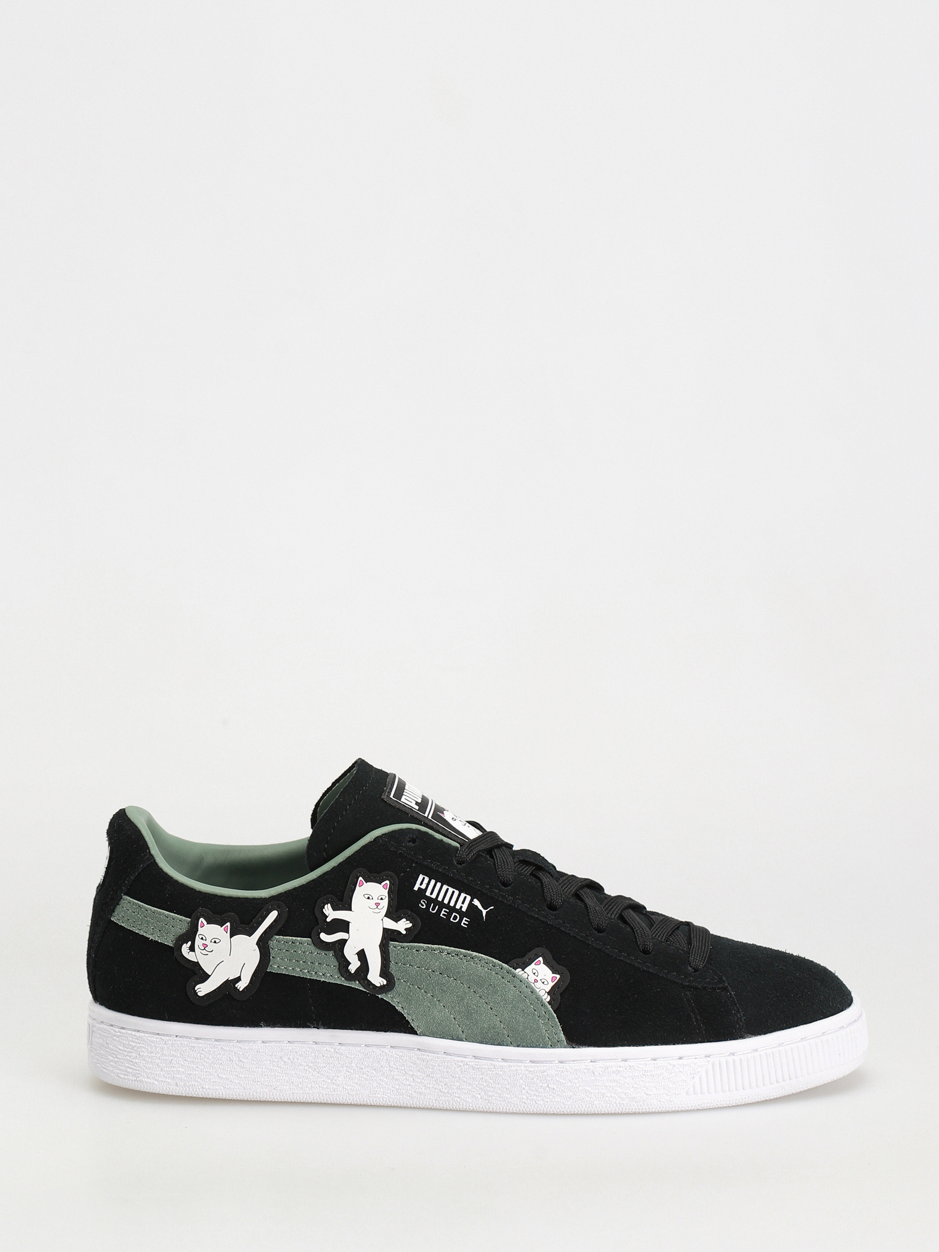 Puma X RipNDip Suede Shoes - black (puma black/eucalyptus)